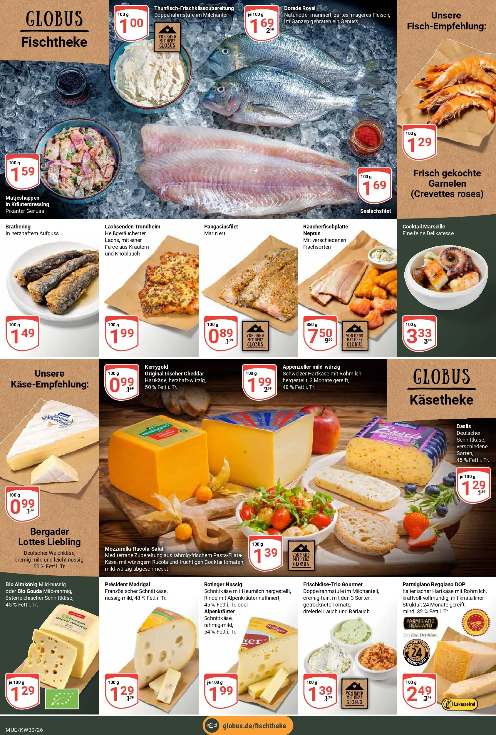 Globus Prospekt Mühldorf (ab 20.07.2026) » Angebote online | Seite: 12 | Produkte: Dorade, Rucola, Garnelen, Knoblauch