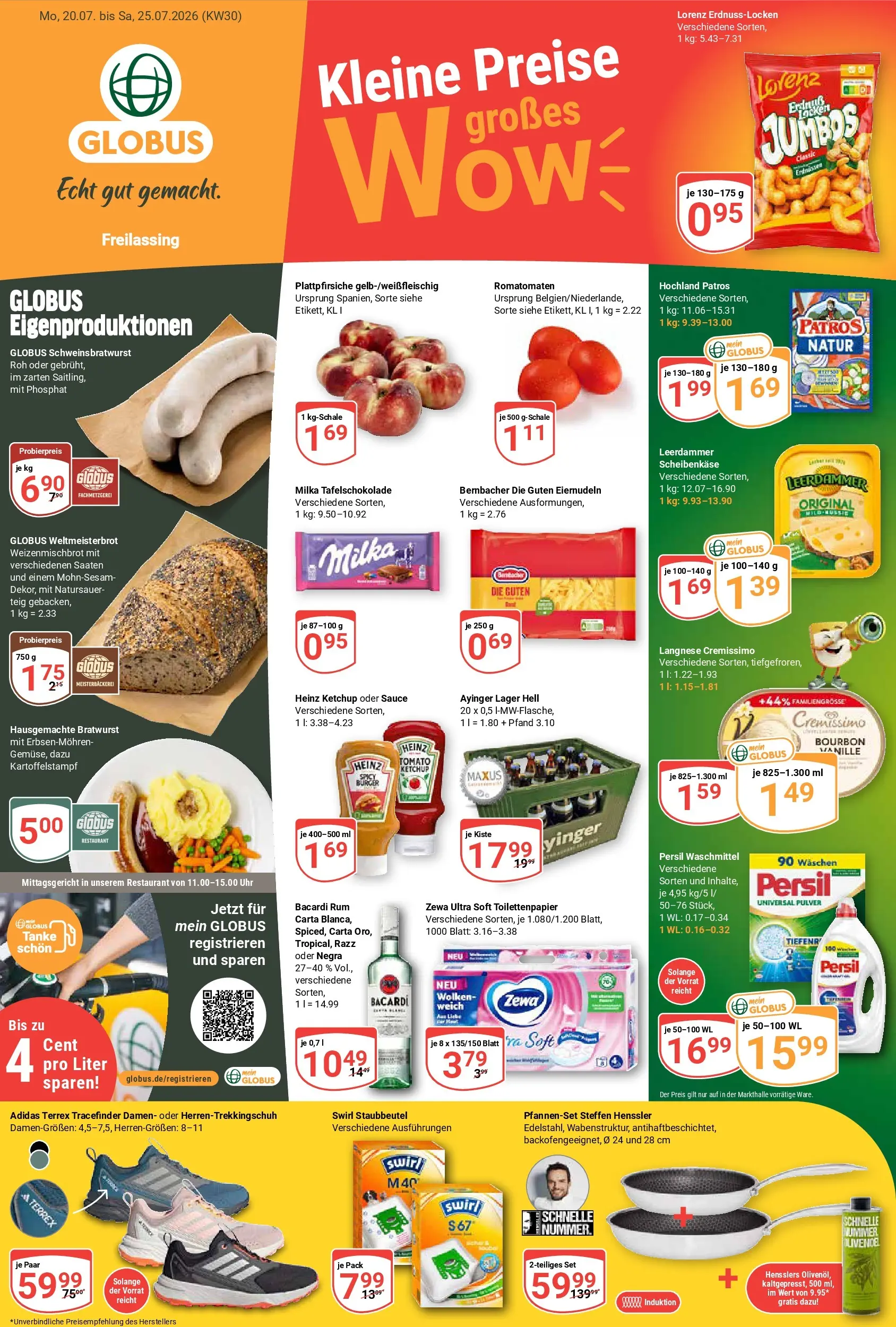 Globus Prospekt Freilassing (ab 20.07.2026) » Angebote online | Seite: 5 | Produkte: Langnese cremissimo, Zewa, Uhr, Persil