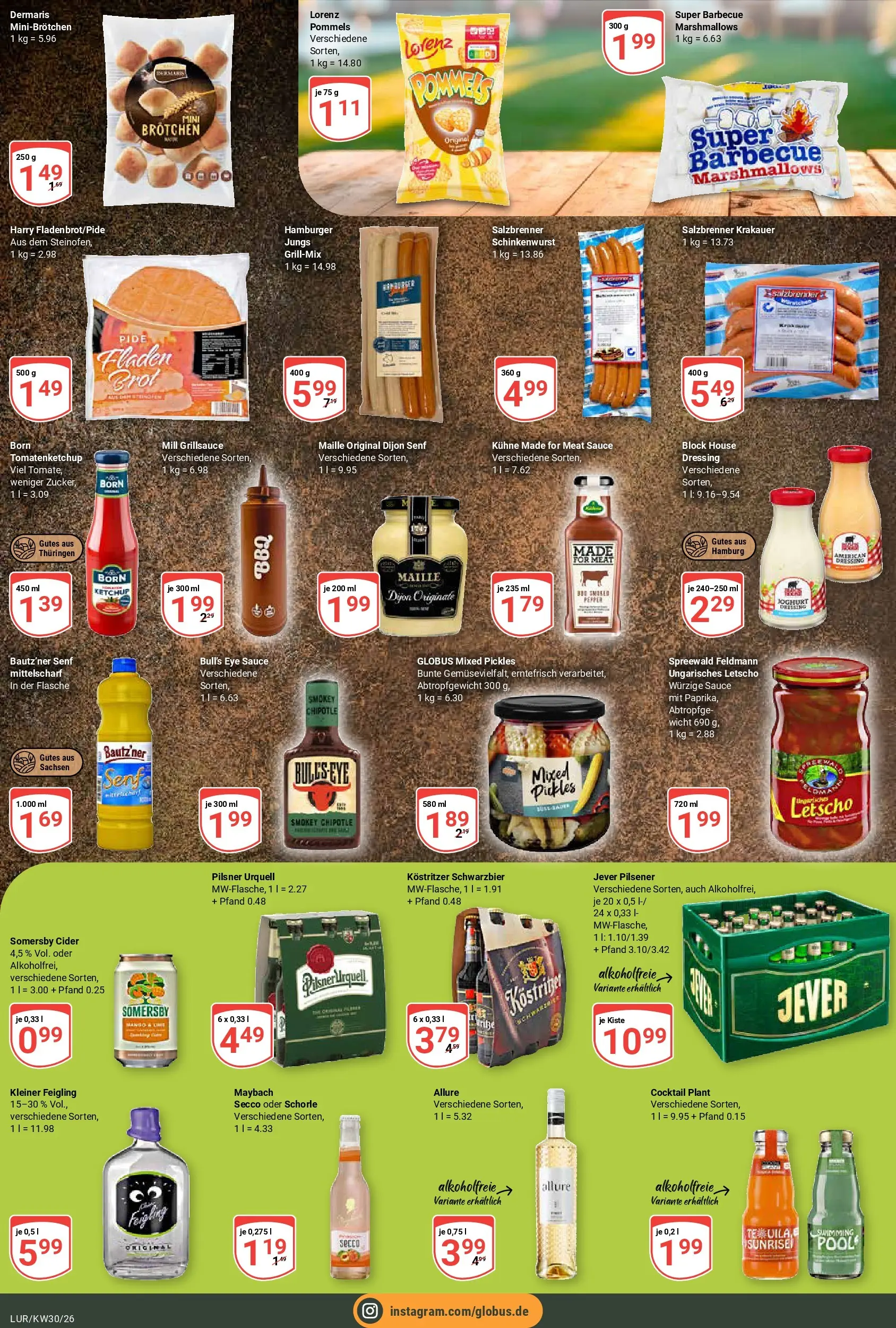 Globus Prospekt Hamburg (ab 20.07.2026) » Angebote online | Seite: 8 | Produkte: Joghurt, Dressing, Pilsner urquell, Ketchup