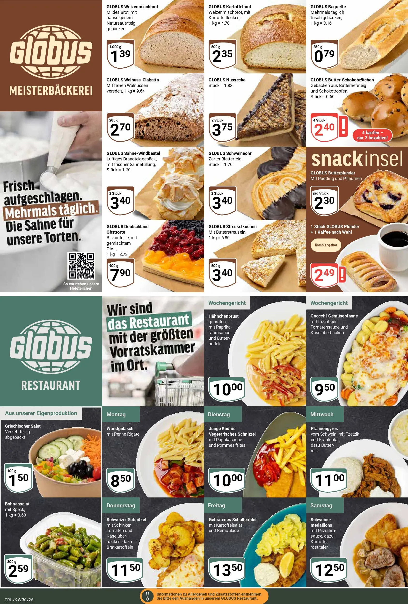 Globus Prospekt Freilassing (ab 20.07.2026) » Angebote online | Seite: 10 | Produkte: Pommes, Paprika, Reis, Salat
