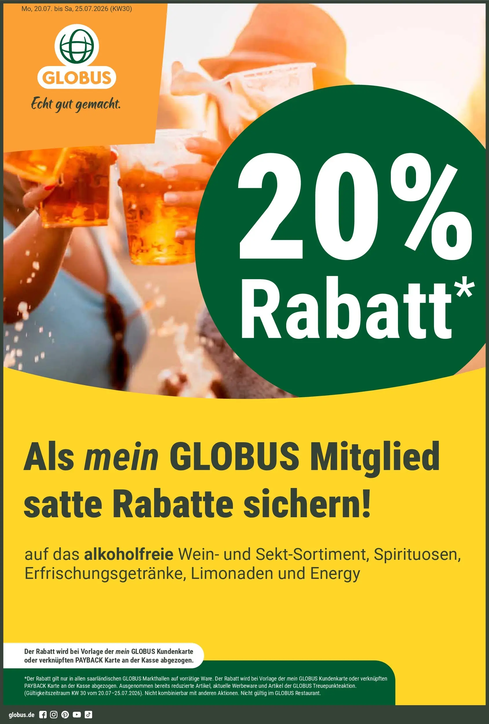 Globus Prospekt Völklingen (ab 20.07.2026) » Angebote online | Seite: 1 | Produkte: Energy, Wein