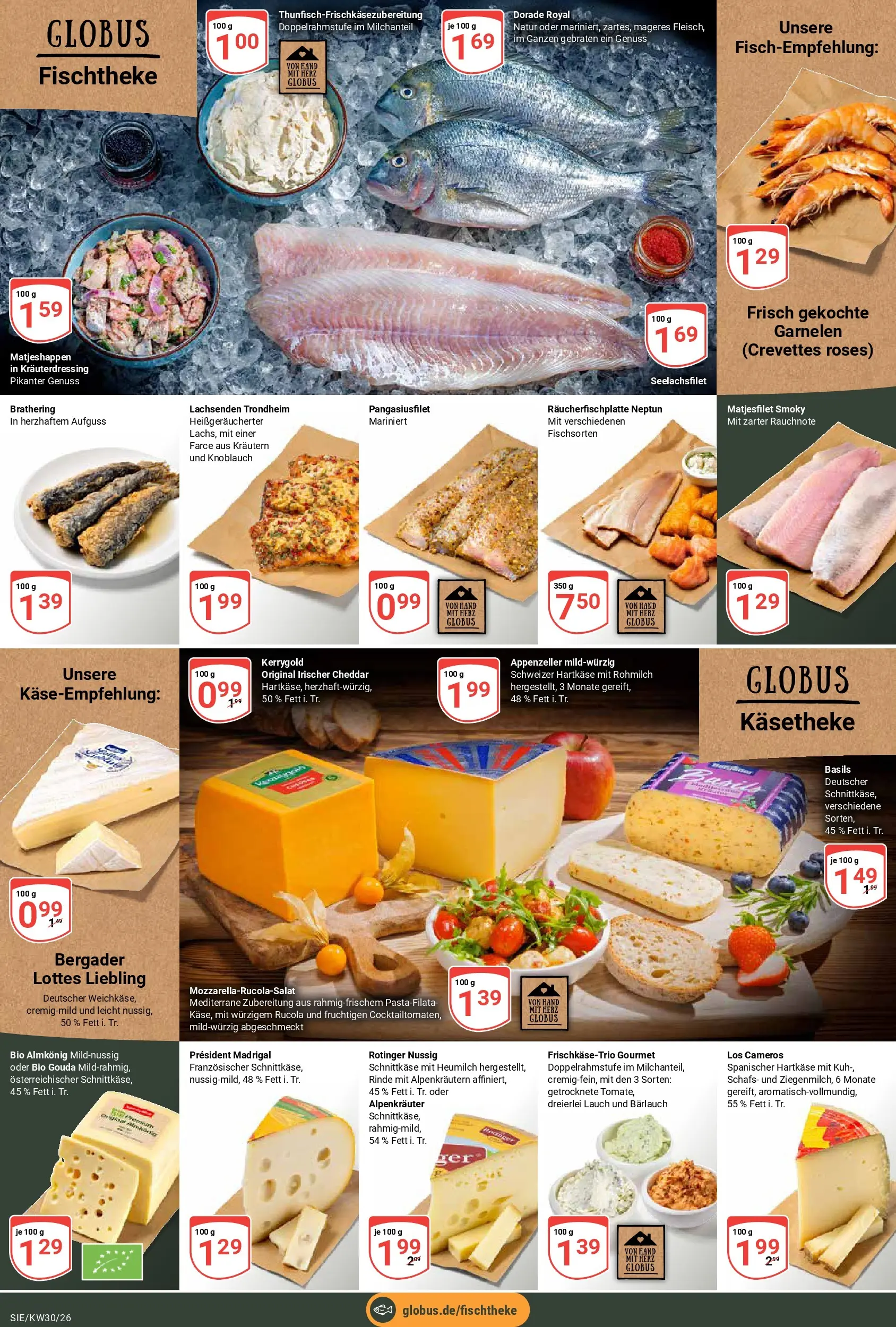 Globus Prospekt Siegen (ab 20.07.2026) » Angebote online | Seite: 11 | Produkte: Dorade, Gouda, Garnelen, Knoblauch