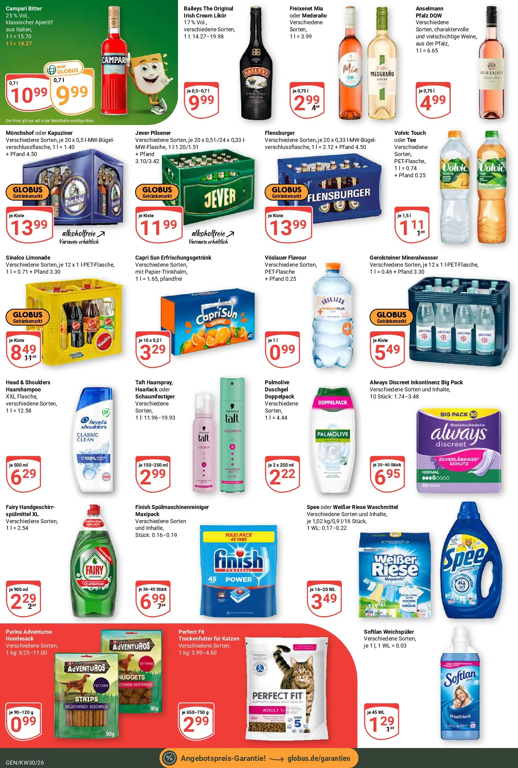 Globus Prospekt Gensingen (ab 20.07.2026) » Angebote online | Seite: 4 | Produkte: Sinalco, Head & shoulders, Mineralwasser, Weichspüler