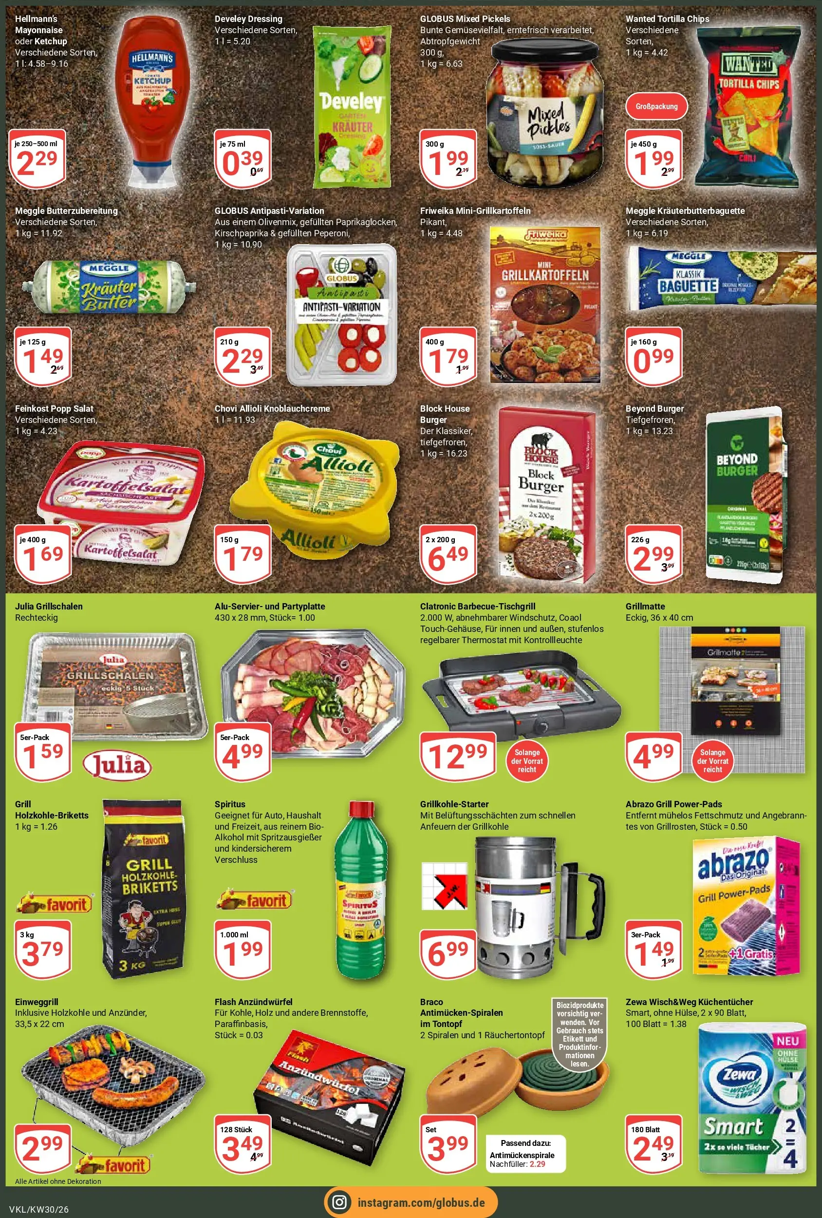 Globus Prospekt Völklingen (ab 20.07.2026) » Angebote online | Seite: 2 | Produkte: Grill, Butter, Dressing, Mayonnaise