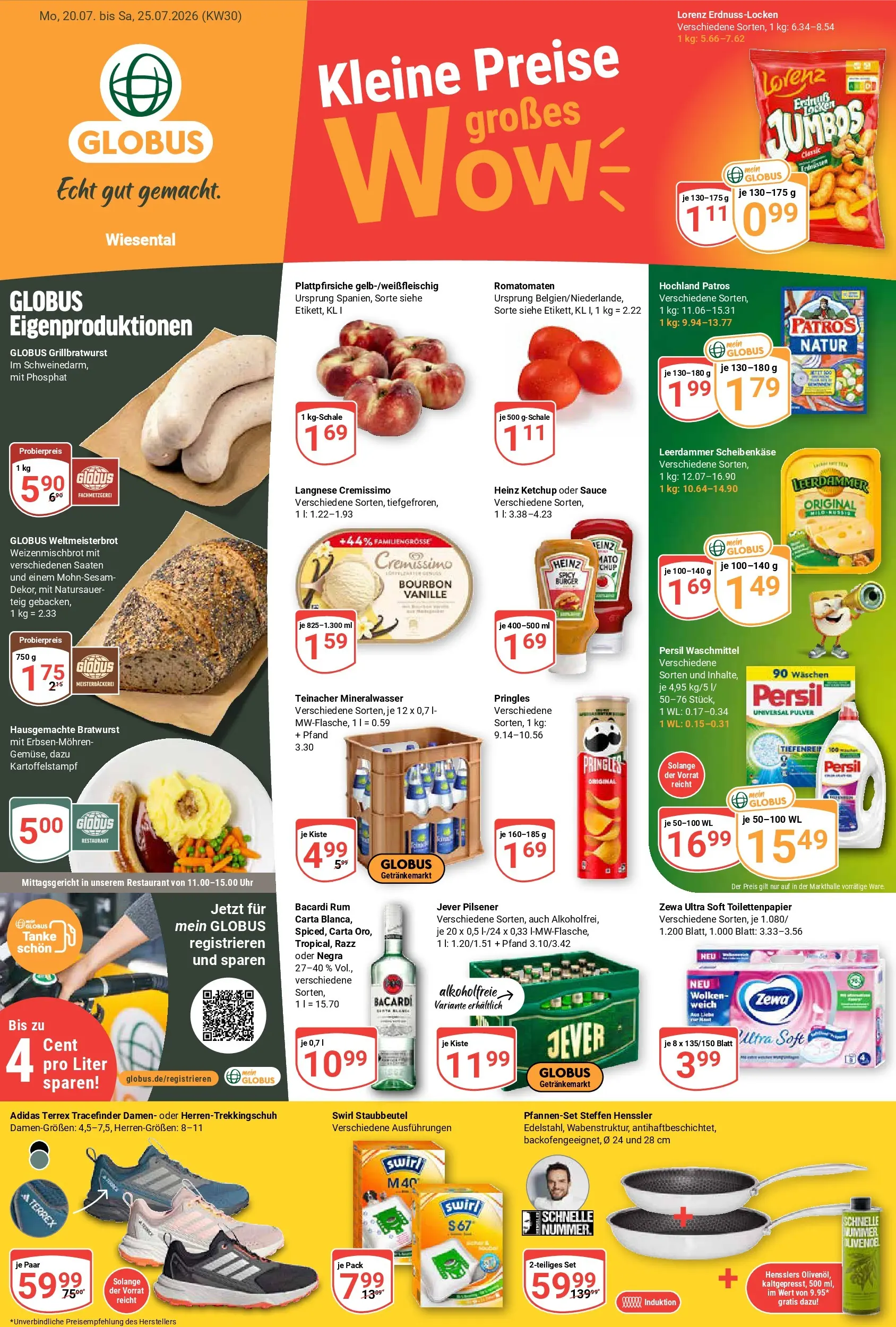 Globus Prospekt Waghäusel (ab 20.07.2026) » Angebote online | Seite: 5 | Produkte: Rum, Zewa, Mineralwasser, Ketchup