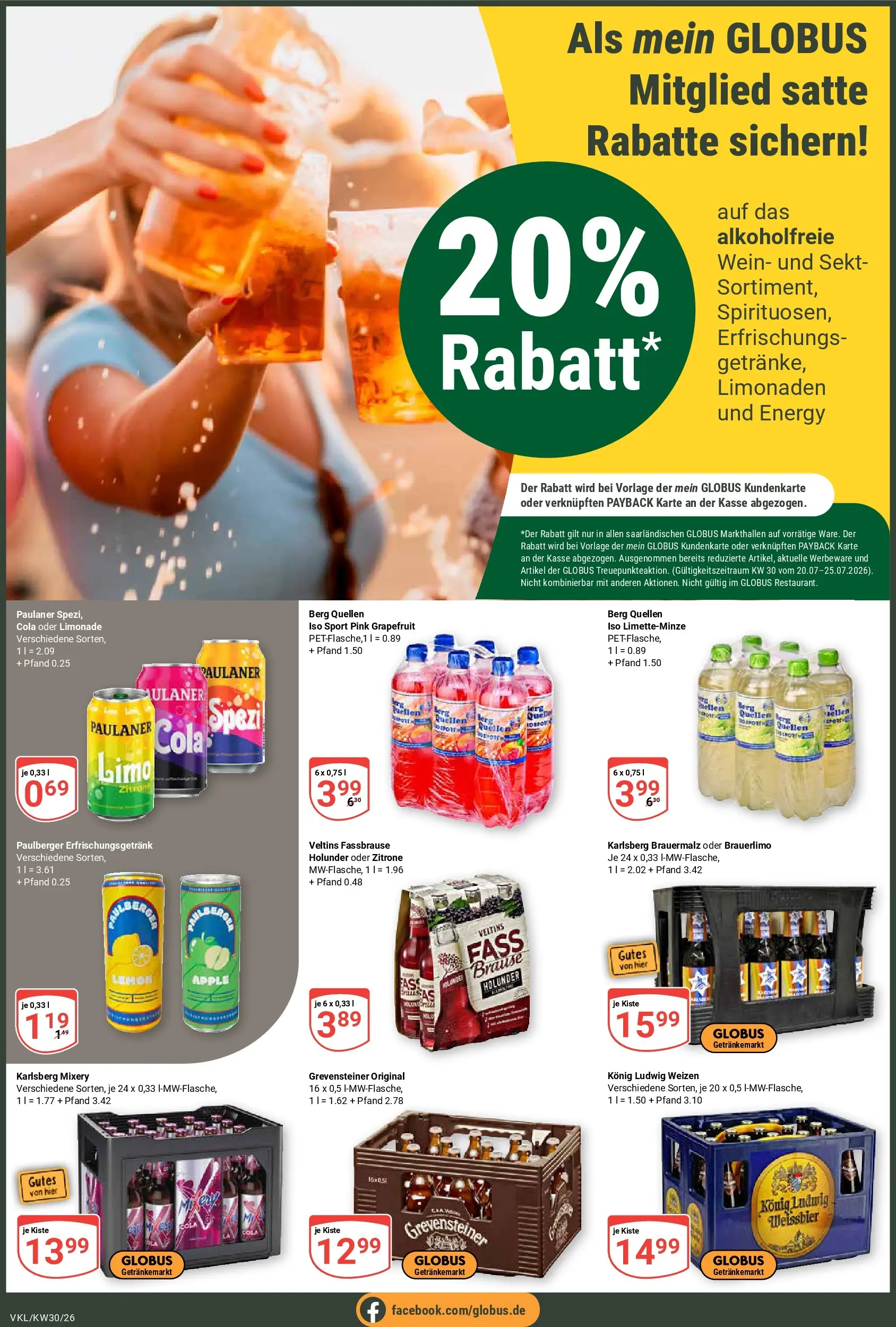 Globus Prospekt Völklingen (ab 20.07.2026) » Angebote online | Seite: 3 | Produkte: Weißbier, Sekt, Apple, Mixery