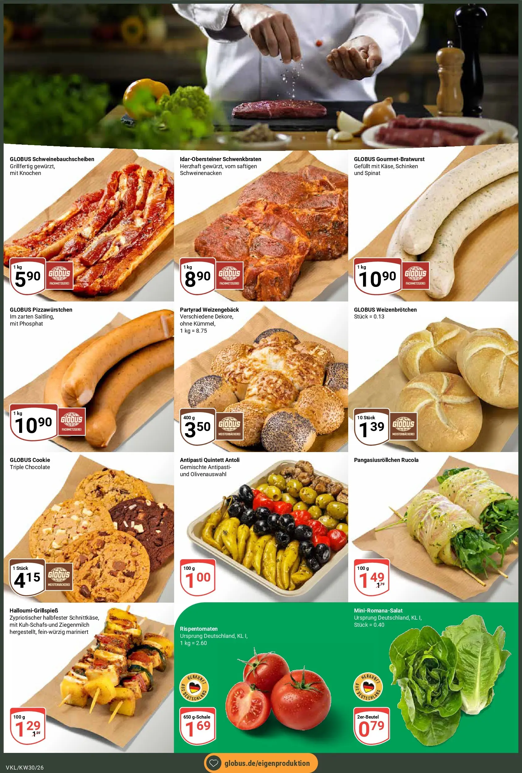 Globus Prospekt Völklingen (ab 20.07.2026) » Angebote online | Seite: 4 | Produkte: Rucola, Schweinenacken, Schinken