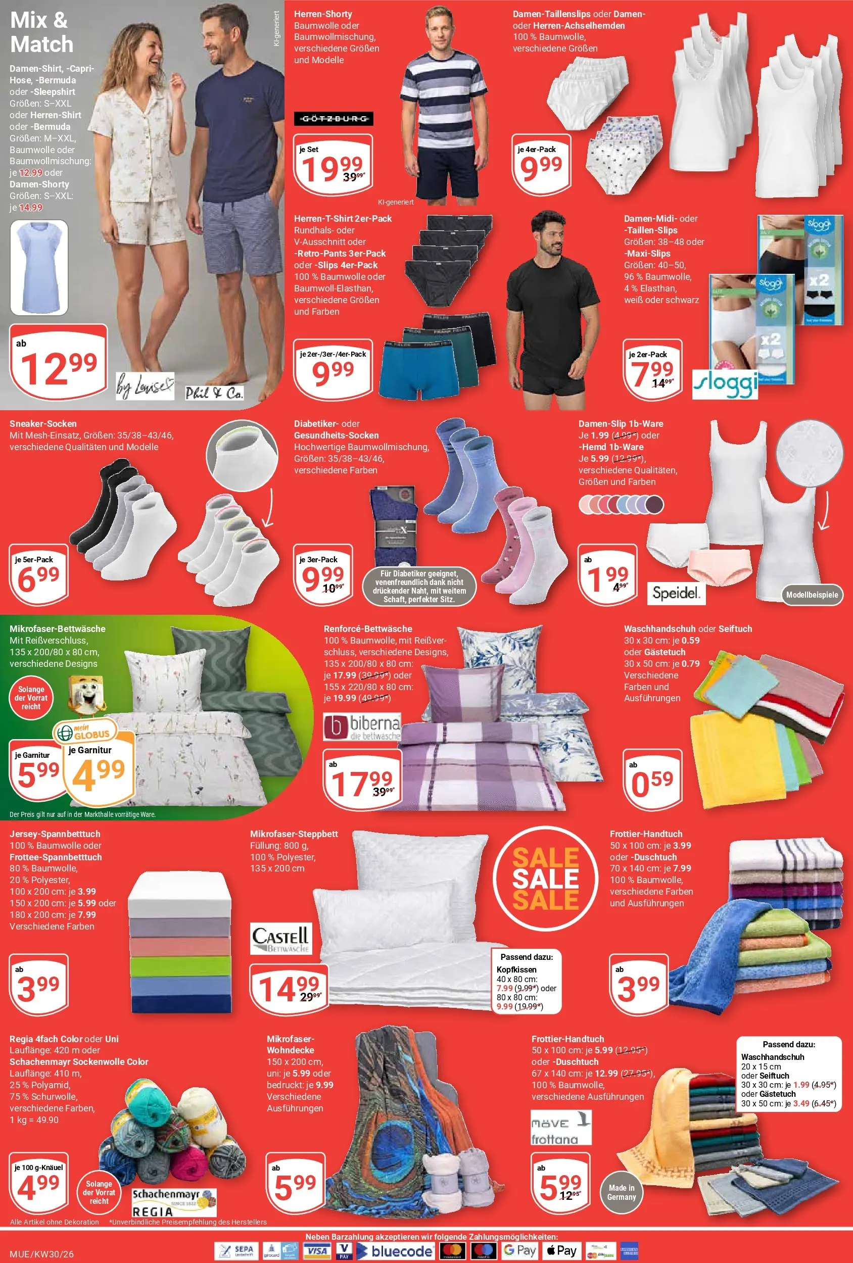Globus Prospekt Mühldorf (ab 20.07.2026) » Angebote online | Seite: 23 | Produkte: Bermuda, Bettwäsche, Kopfkissen, Hemd