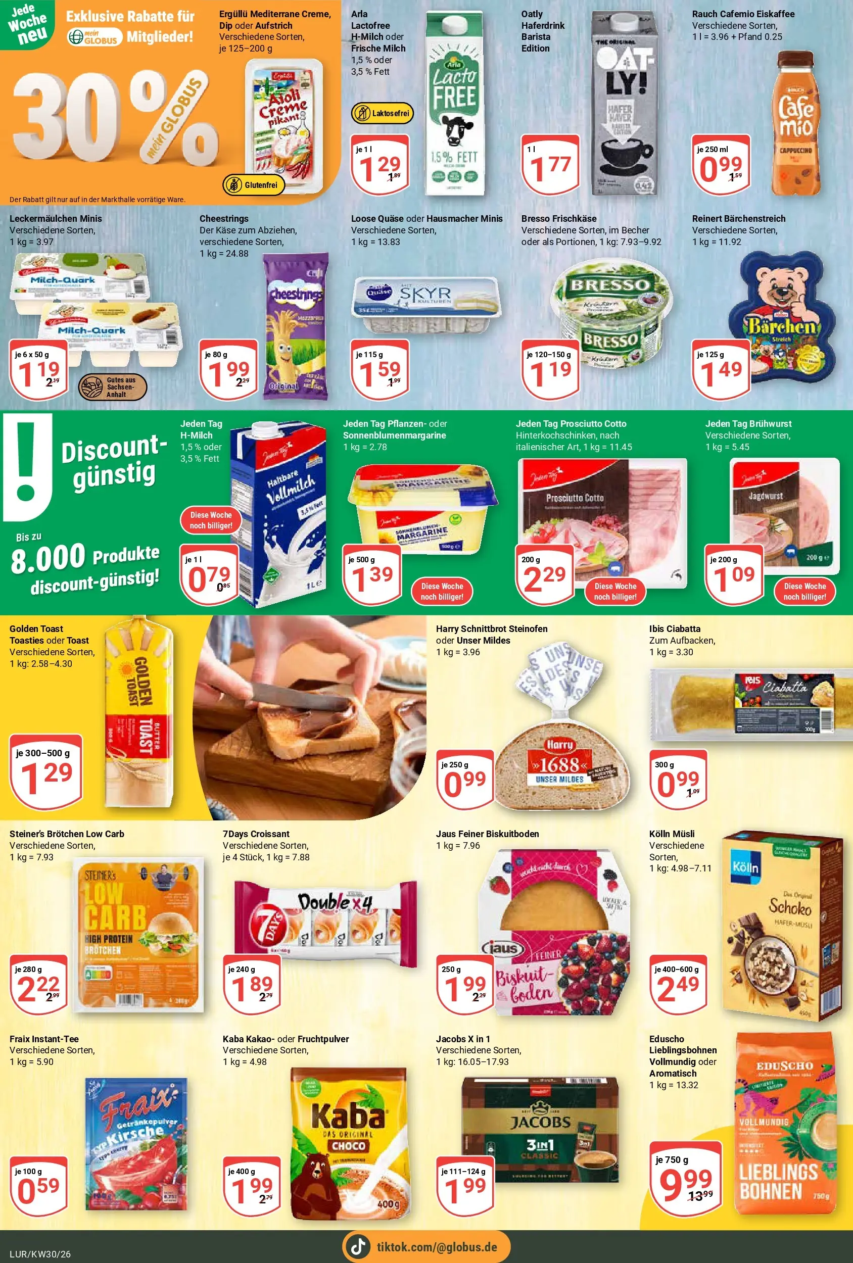 Globus Prospekt Hamburg (ab 20.07.2026) » Angebote online | Seite: 14 | Produkte: Bresso, Skyr, Haferdrink, Oatly