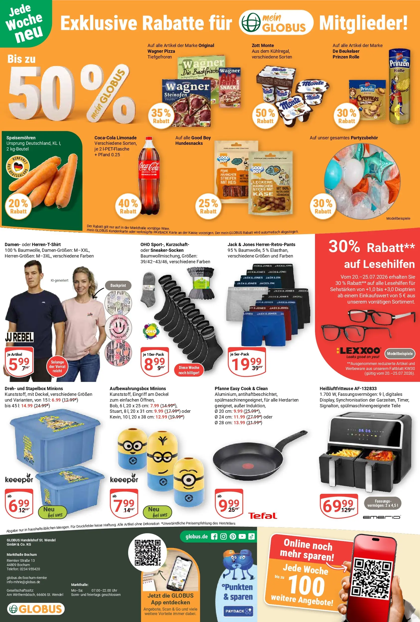 Globus Prospekt Bochum-Riemke (ab 20.07.2026) » Angebote online | Seite: 21 | Produkte: Coca cola, Cola, Reis, Telefon
