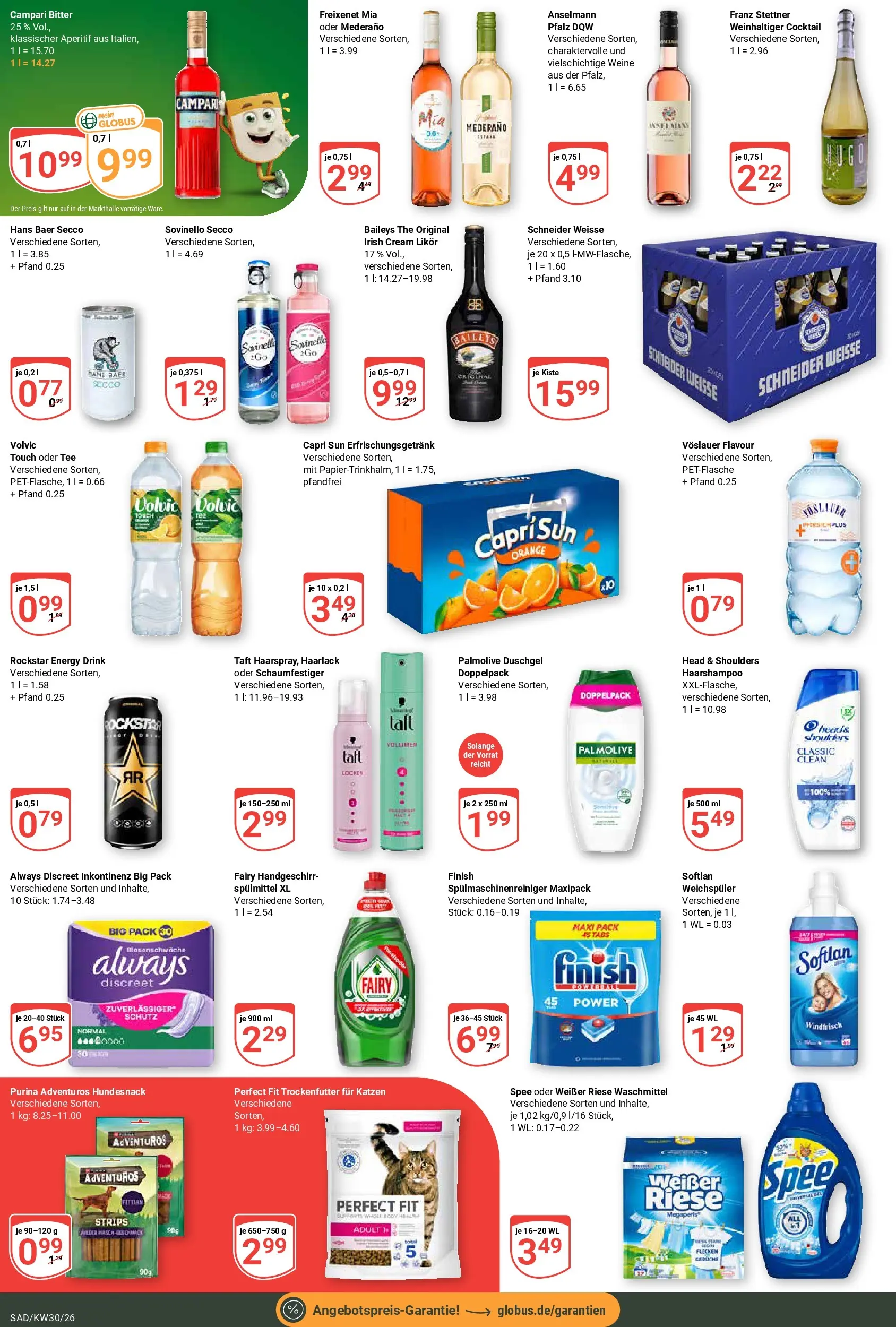 Globus Prospekt Schwandorf (ab 20.07.2026) » Angebote online | Seite: 8 | Produkte: Capri sun, Energy, Spee, Volvic