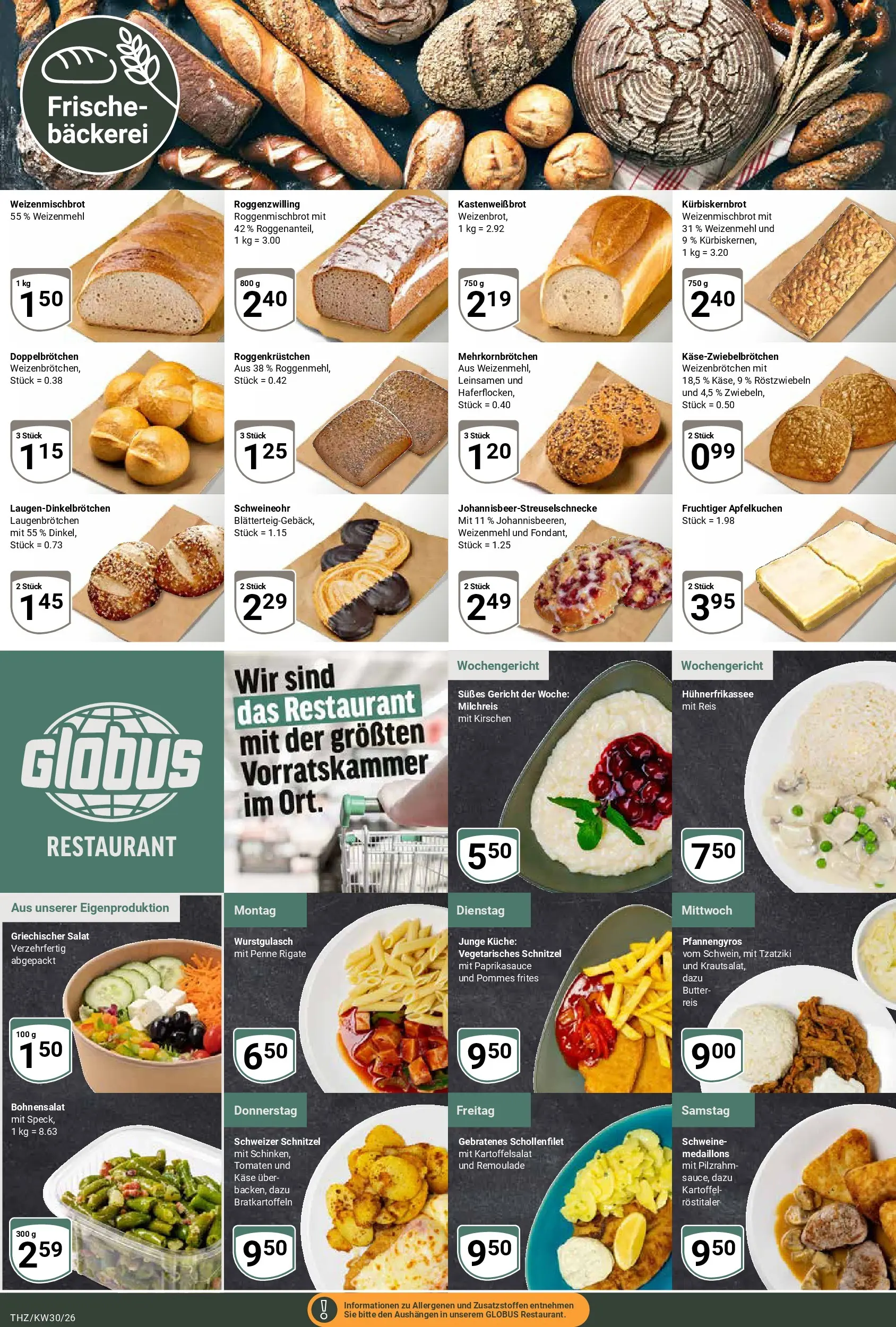 Globus Prospekt Zeitz (ab 20.07.2026) » Angebote online | Seite: 7 | Produkte: Butter, Pommes, Weizenmehl, Reis