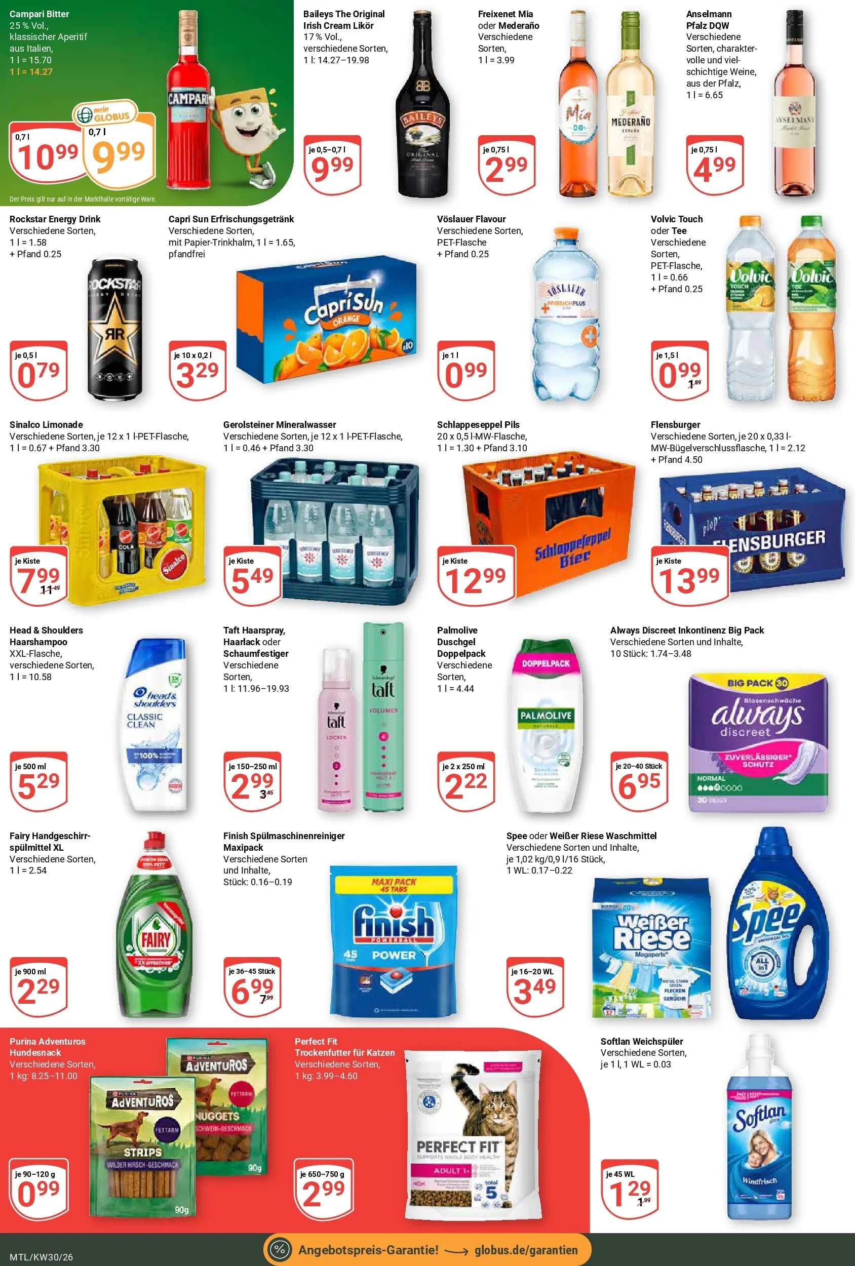 Globus Prospekt Maintal-Dörnigheim (ab 20.07.2026) » Angebote online | Seite: 4 | Produkte: Bier, Pils, Finish, Tee