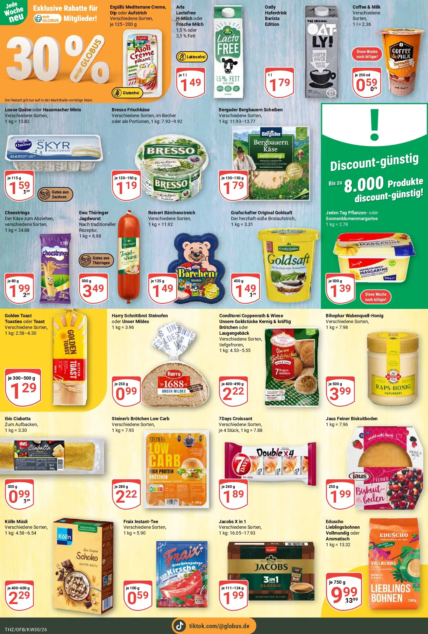 Globus Prospekt Zeitz (ab 20.07.2026) » Angebote online | Seite: 13 | Produkte: Musli, Butter, Skyr, Croissant