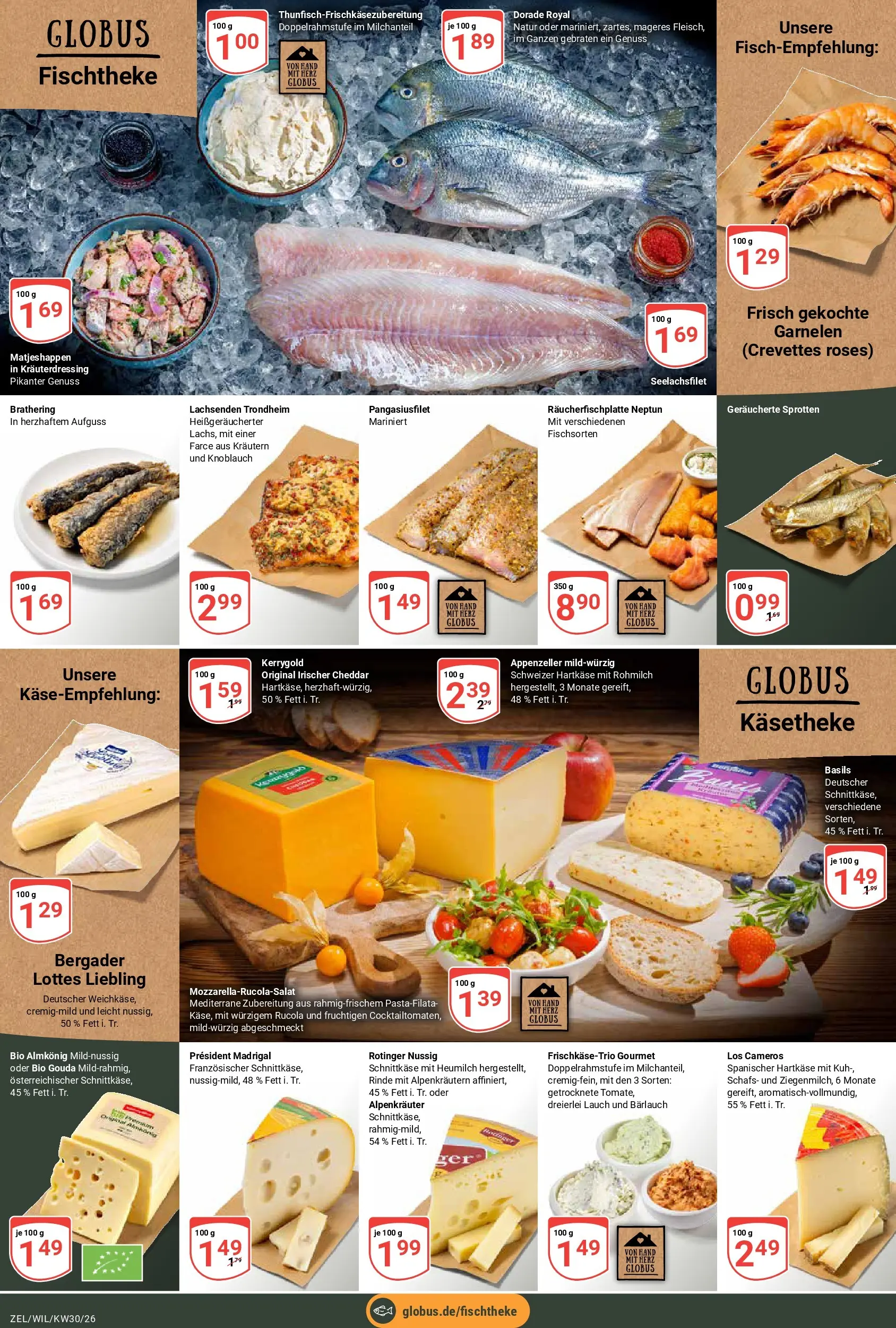 Globus Prospekt Wittlich (ab 20.07.2026) » Angebote online | Seite: 10 | Produkte: Dorade, Gouda, Rucola, Knoblauch