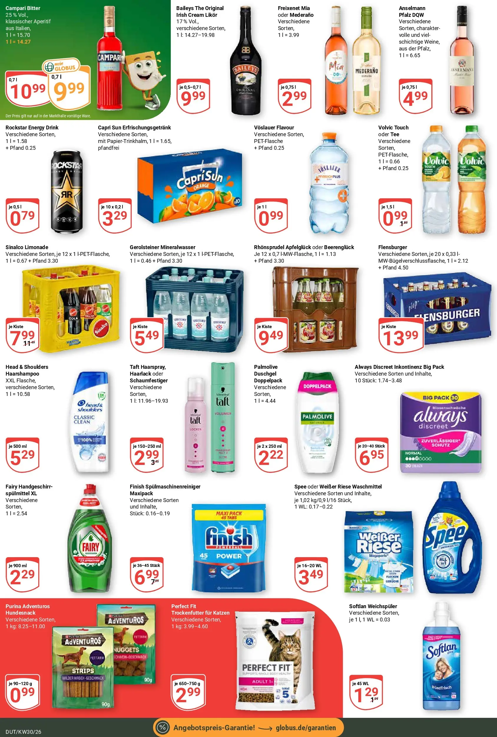 Globus Prospekt Wetzlar-Dutenhofen (ab 20.07.2026) » Angebote online | Seite: 4 | Produkte: Freixenet, Head & shoulders, Flensburger, Duschgel