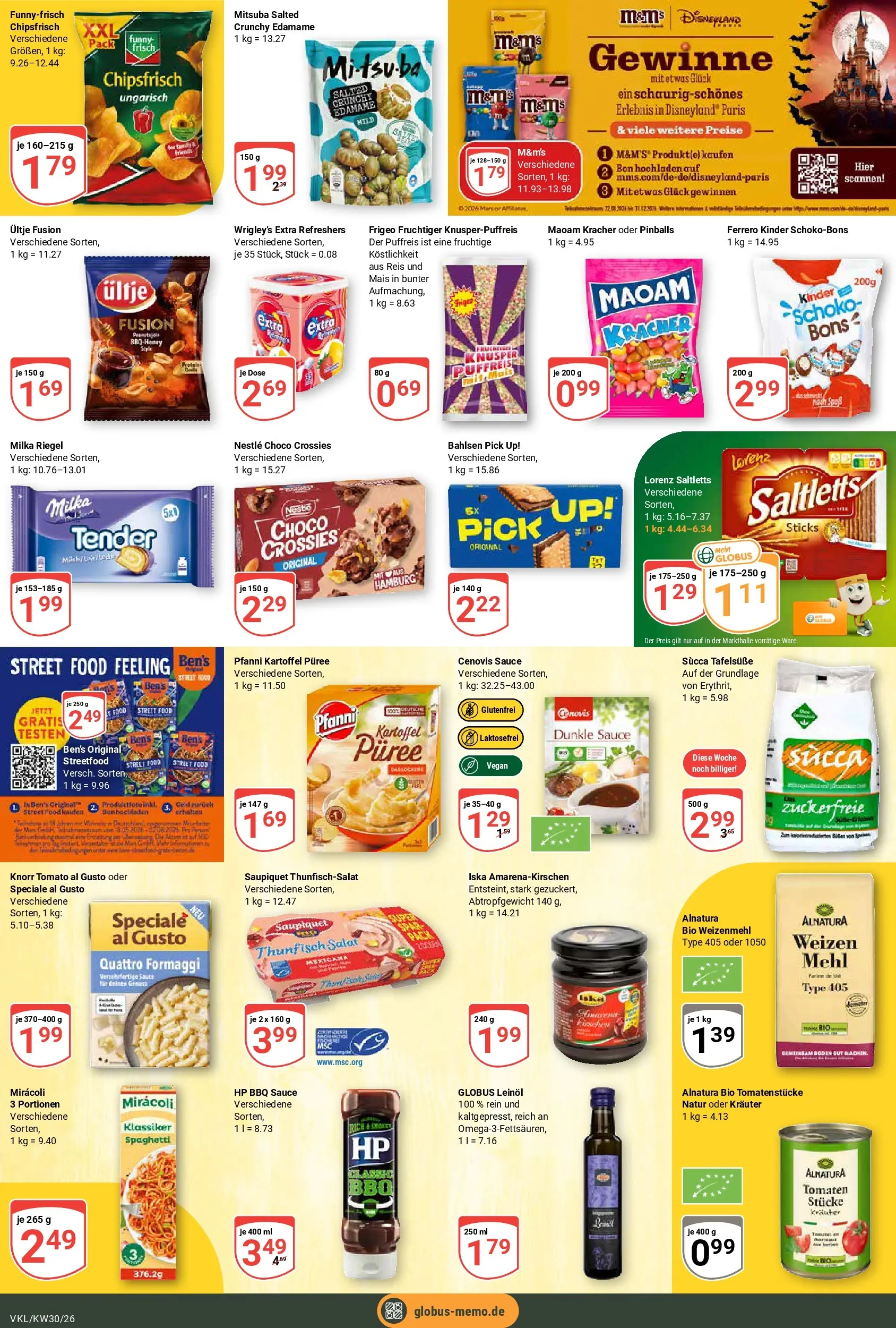 Globus Prospekt Völklingen (ab 20.07.2026) » Angebote online | Seite: 17 | Produkte: Mehl, Tomaten, Milka, Reis