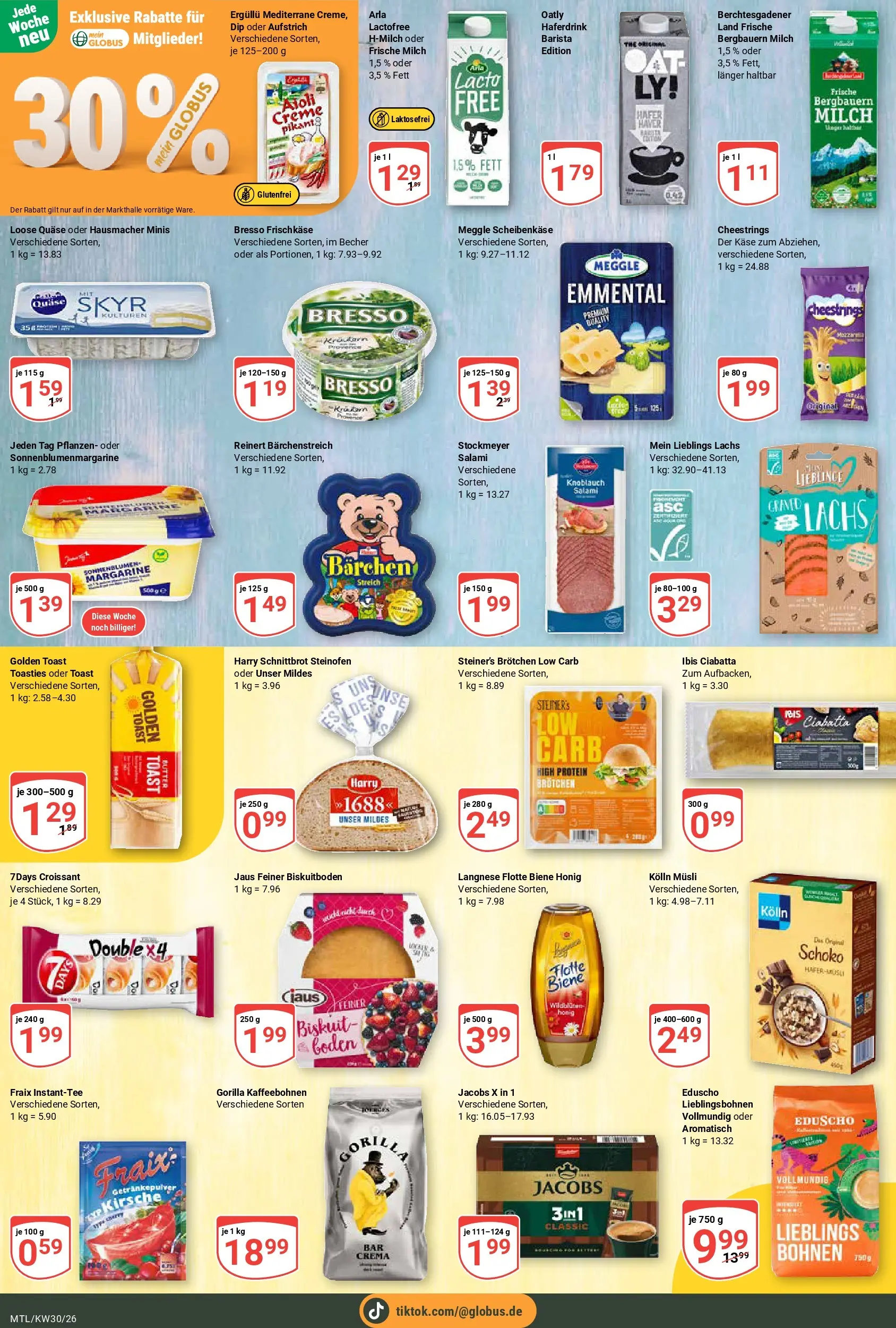 Globus Prospekt Maintal-Dörnigheim (ab 20.07.2026) » Angebote online | Seite: 10 | Produkte: Haferdrink, Lachs, Salami, Frischkase