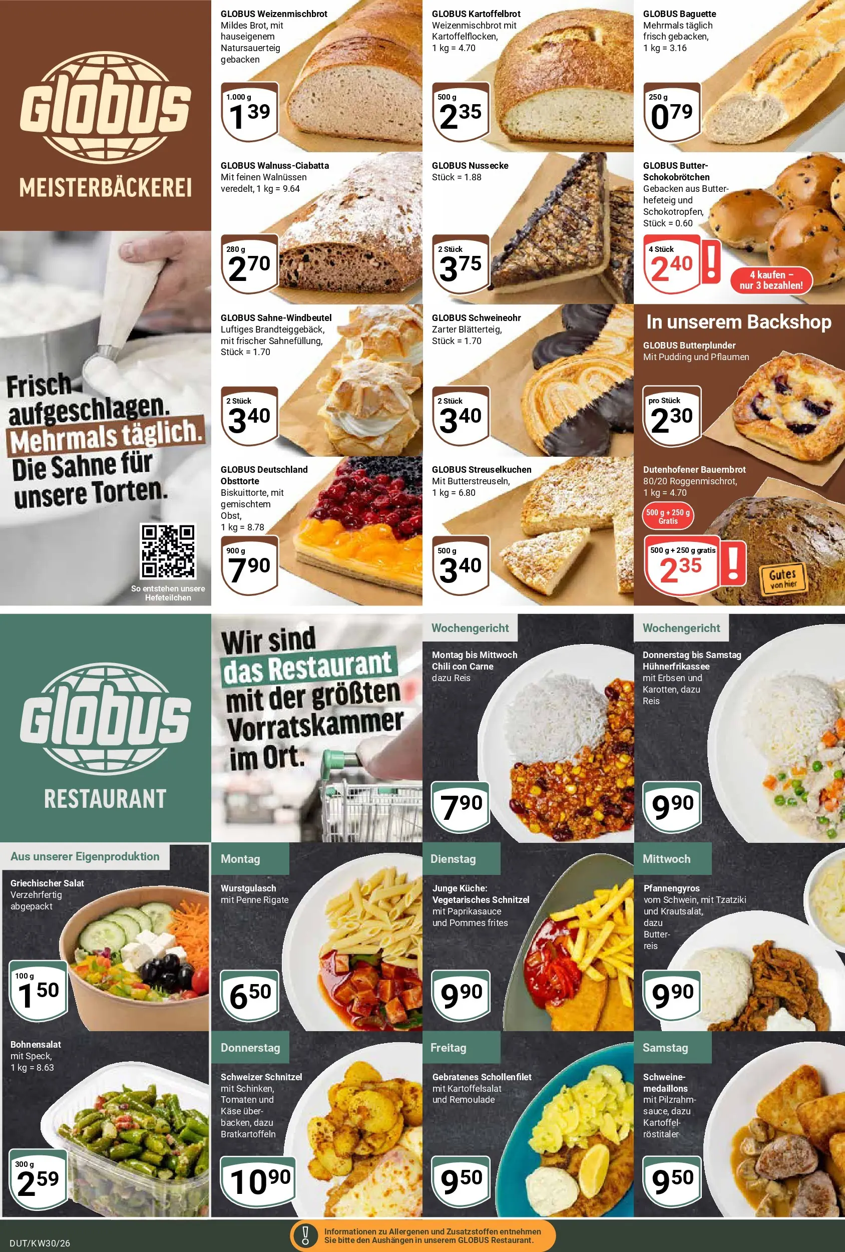 Globus Prospekt Wetzlar-Dutenhofen (ab 20.07.2026) » Angebote online | Seite: 6 | Produkte: Butter, Käse, Tomaten, Pommes frites