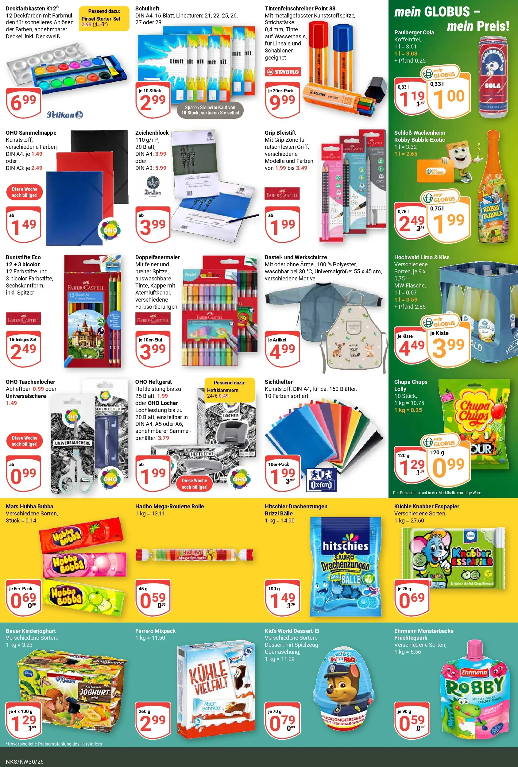 Globus Prospekt Neunkirchen (ab 20.07.2026) » Angebote online | Seite: 17 | Produkte: Cola, Milch, Mars, Monster