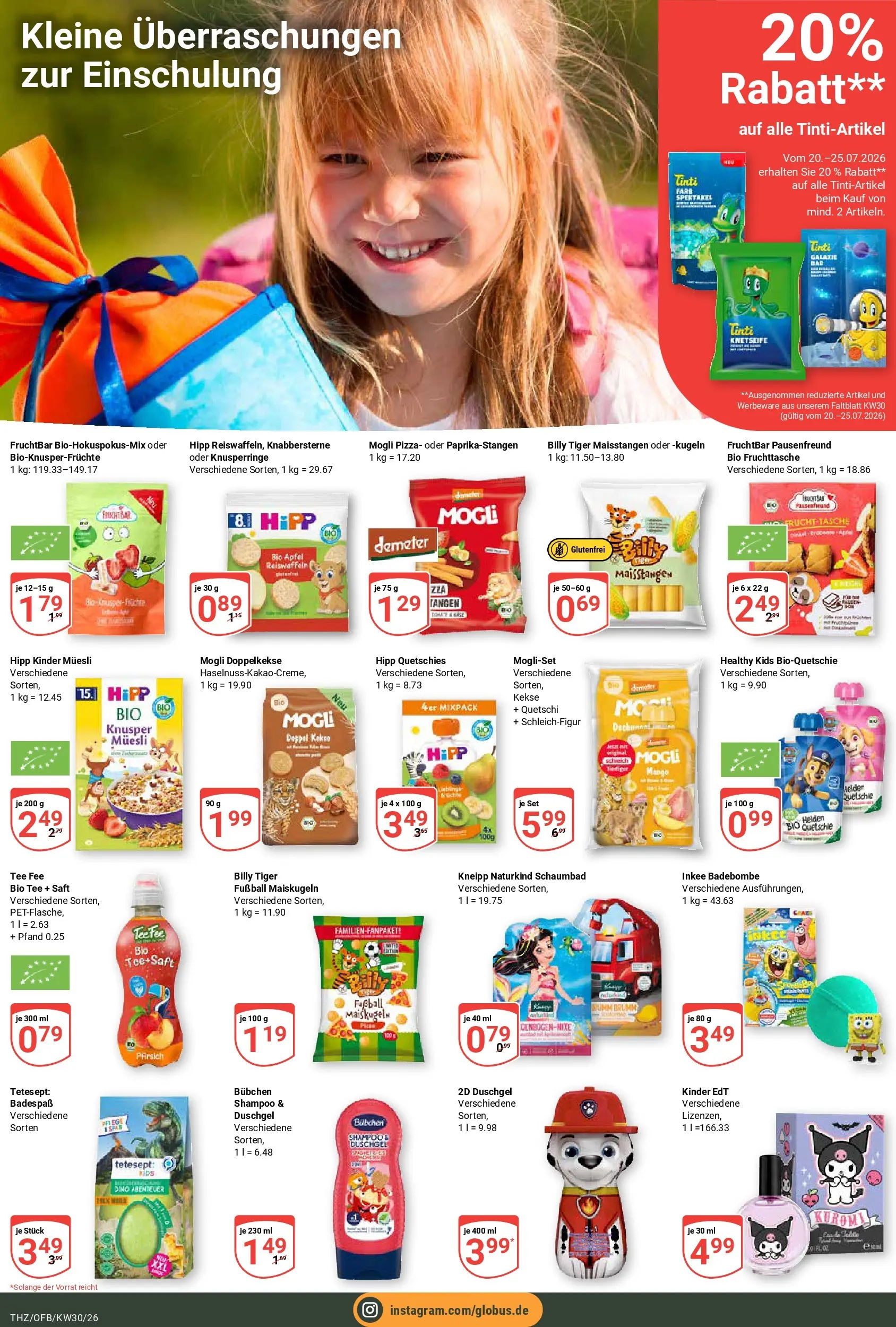Globus Prospekt Zeitz (ab 20.07.2026) » Angebote online | Seite: 17 | Produkte: Äpfel, Shampoo, Duschgel, Kekse