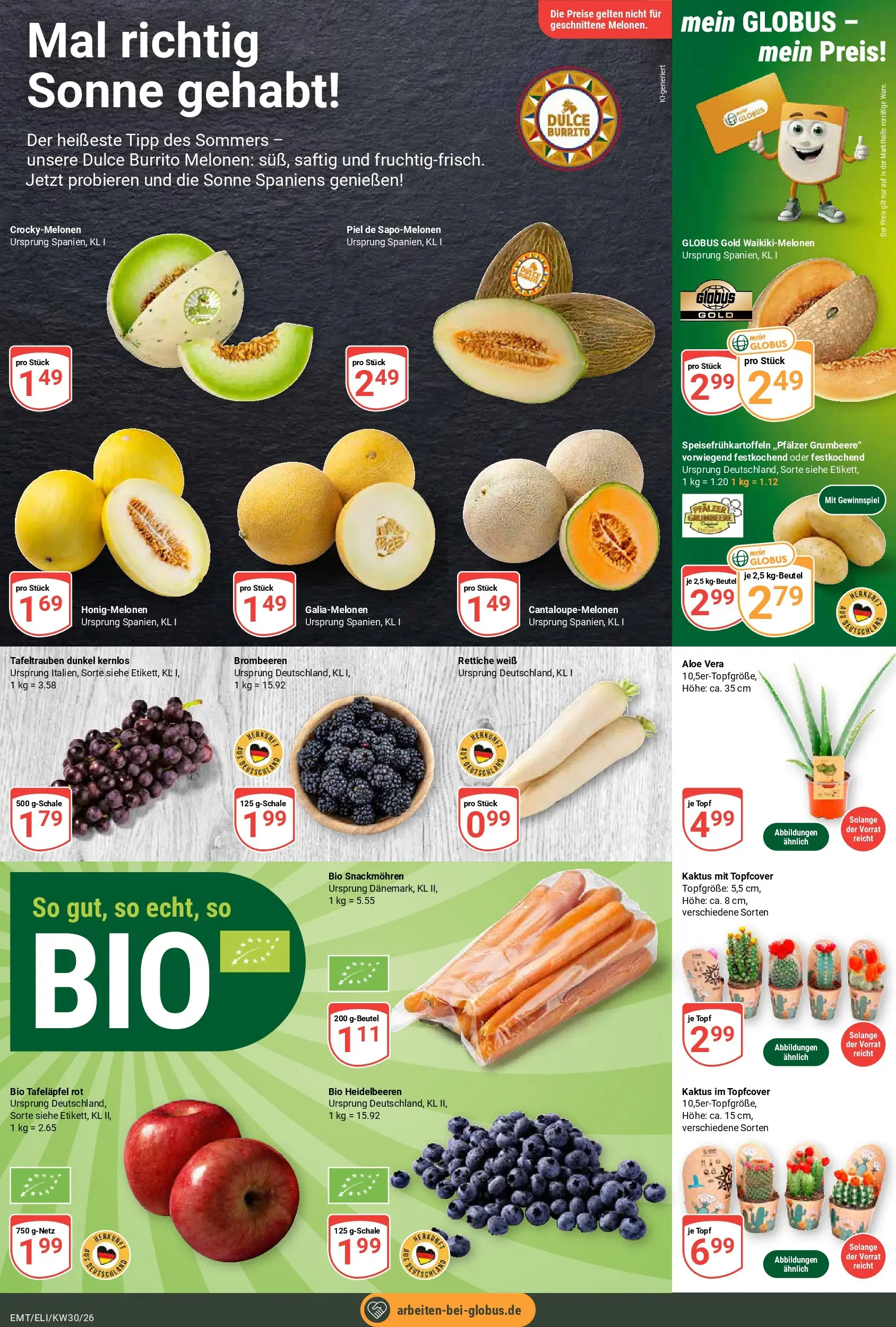 Globus Prospekt Mittelhausen (ab 20.07.2026) » Angebote online | Seite: 6 | Produkte: Heidelbeeren