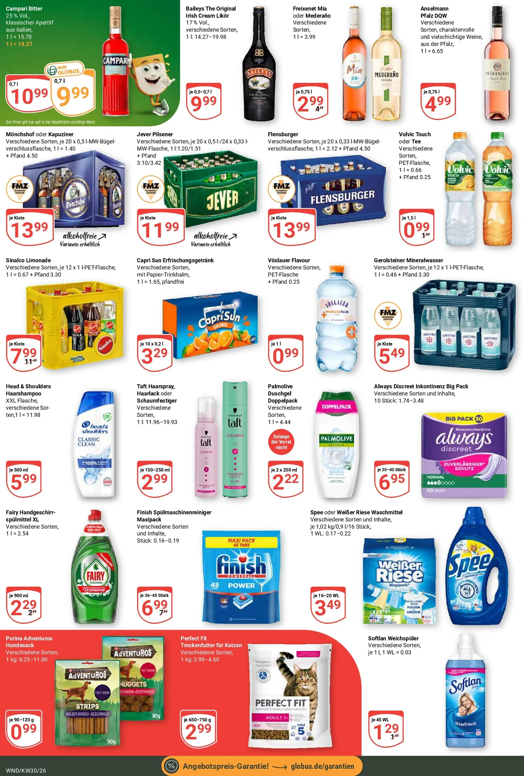 Globus Prospekt St. Wendel (ab 20.07.2026) » Angebote online | Seite: 4 | Produkte: Spee, Spülmaschinenreiniger, Jever, Volvic