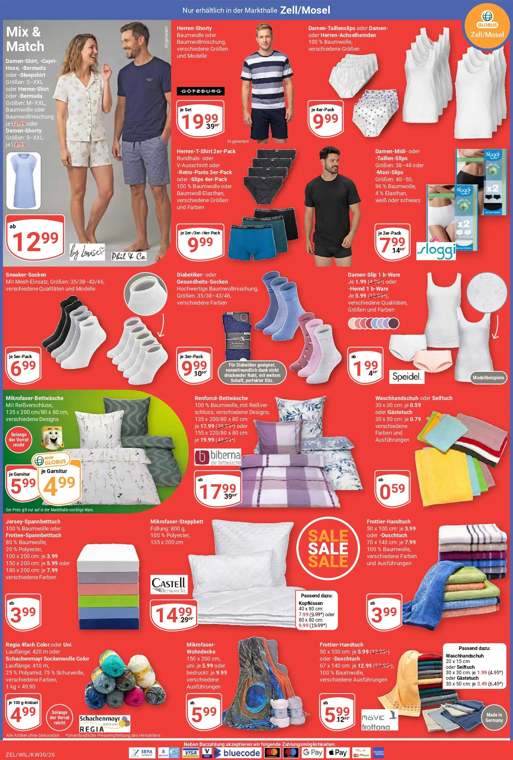 Globus Prospekt Wittlich (ab 20.07.2026) » Angebote online | Seite: 18 | Produkte: Bermuda, Bettwäsche, Kopfkissen, Hemd
