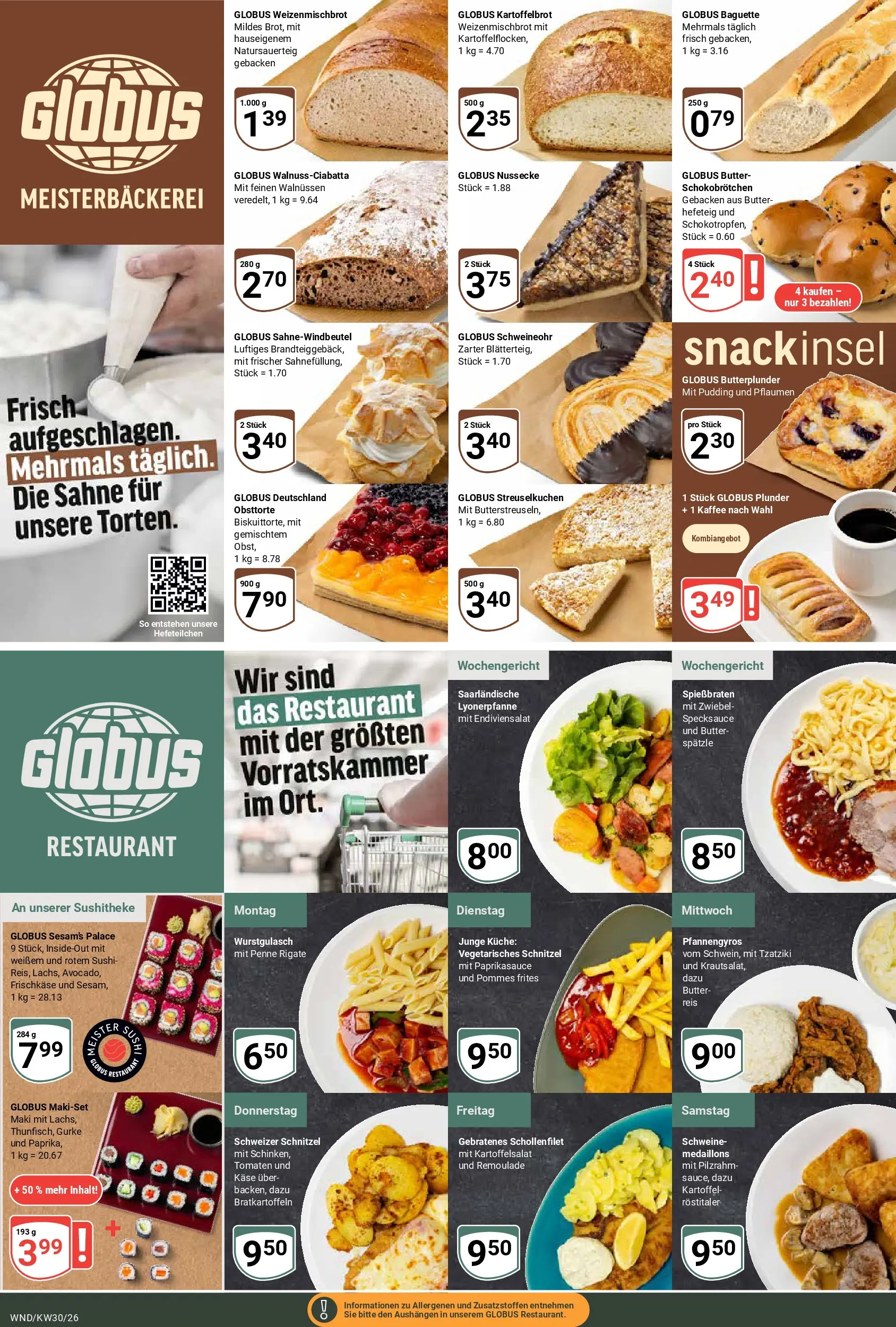 Globus Prospekt St. Wendel (ab 20.07.2026) » Angebote online | Seite: 8 | Produkte: Butter, Baguette, Reis, Frischkase