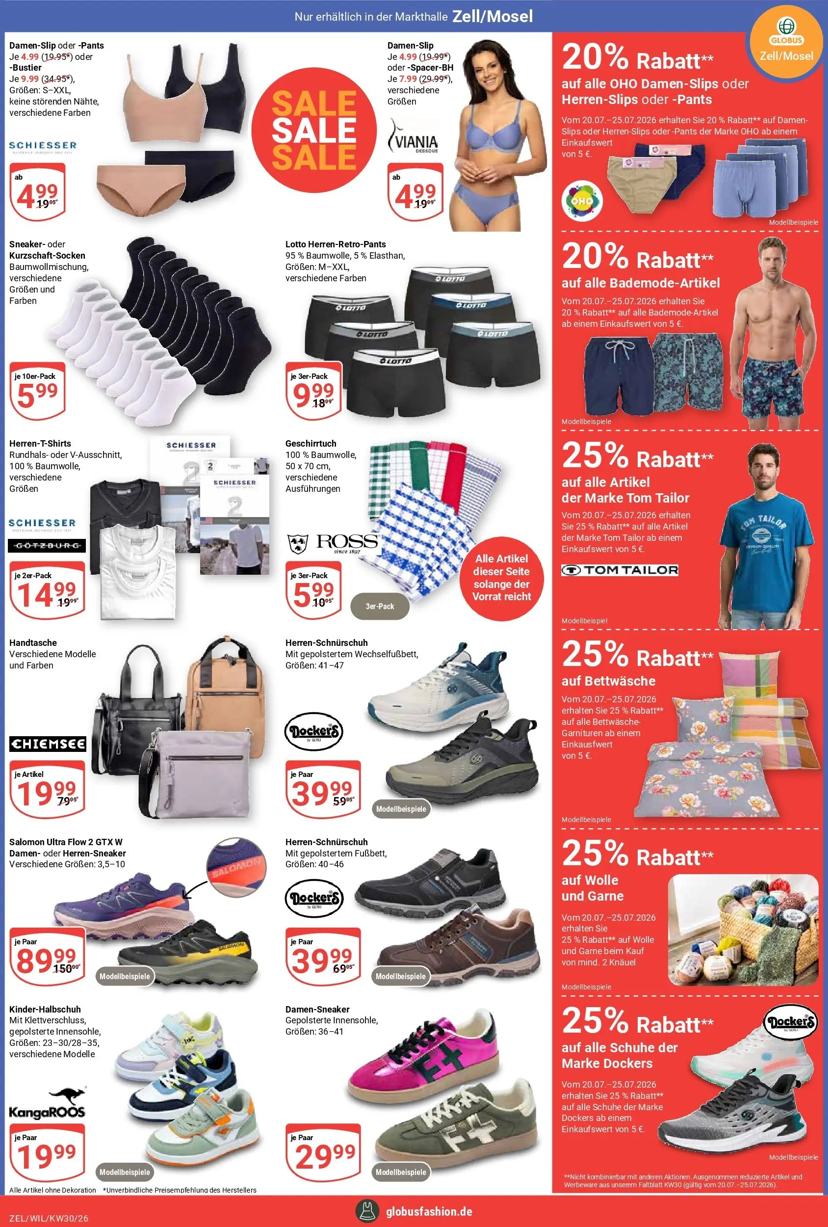 Globus Prospekt Wittlich (ab 20.07.2026) » Angebote online | Seite: 19 | Produkte: Bettwäsche, Handtasche