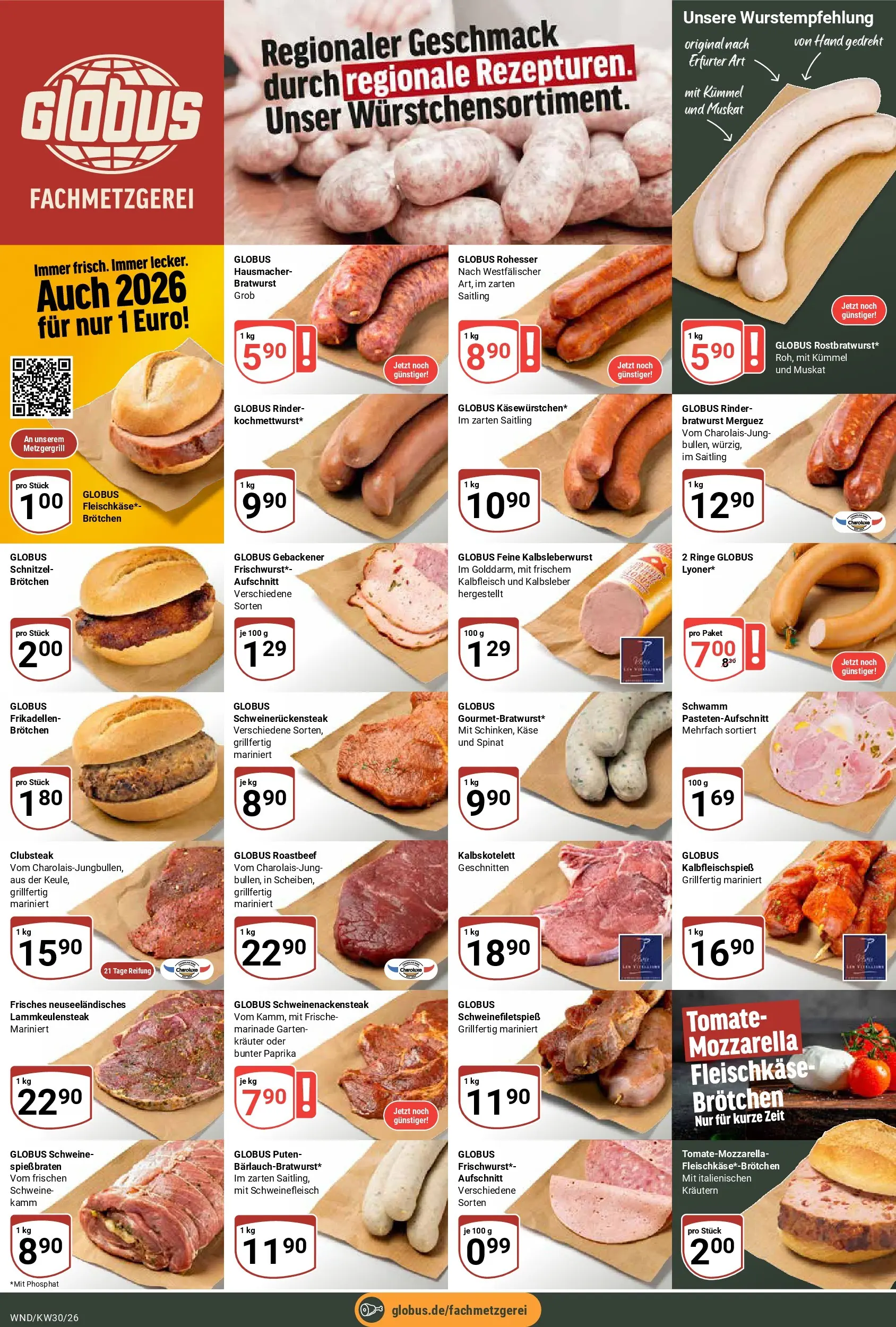 Globus Prospekt St. Wendel (ab 20.07.2026) » Angebote online | Seite: 9 | Produkte: Käse, Schnitzel, Roastbeef, Paprika