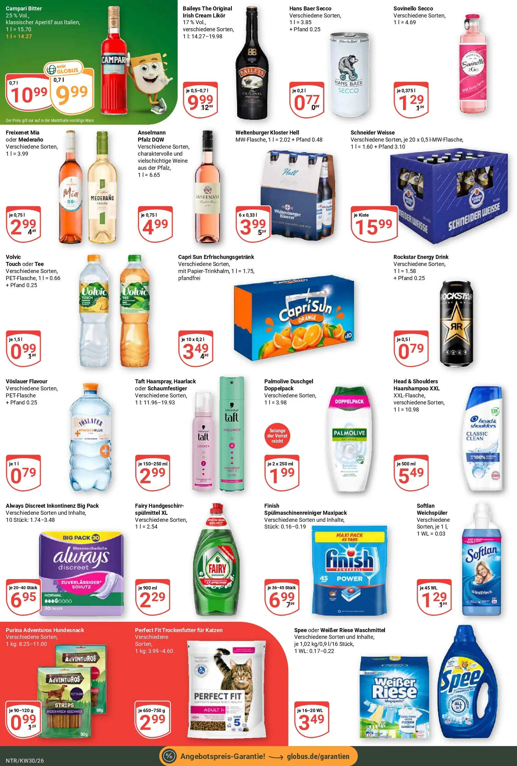 Globus Prospekt Neutraubling (ab 20.07.2026) » Angebote online | Seite: 8 | Produkte: Rockstar energy, Capri sun, Spee, Waschmittel
