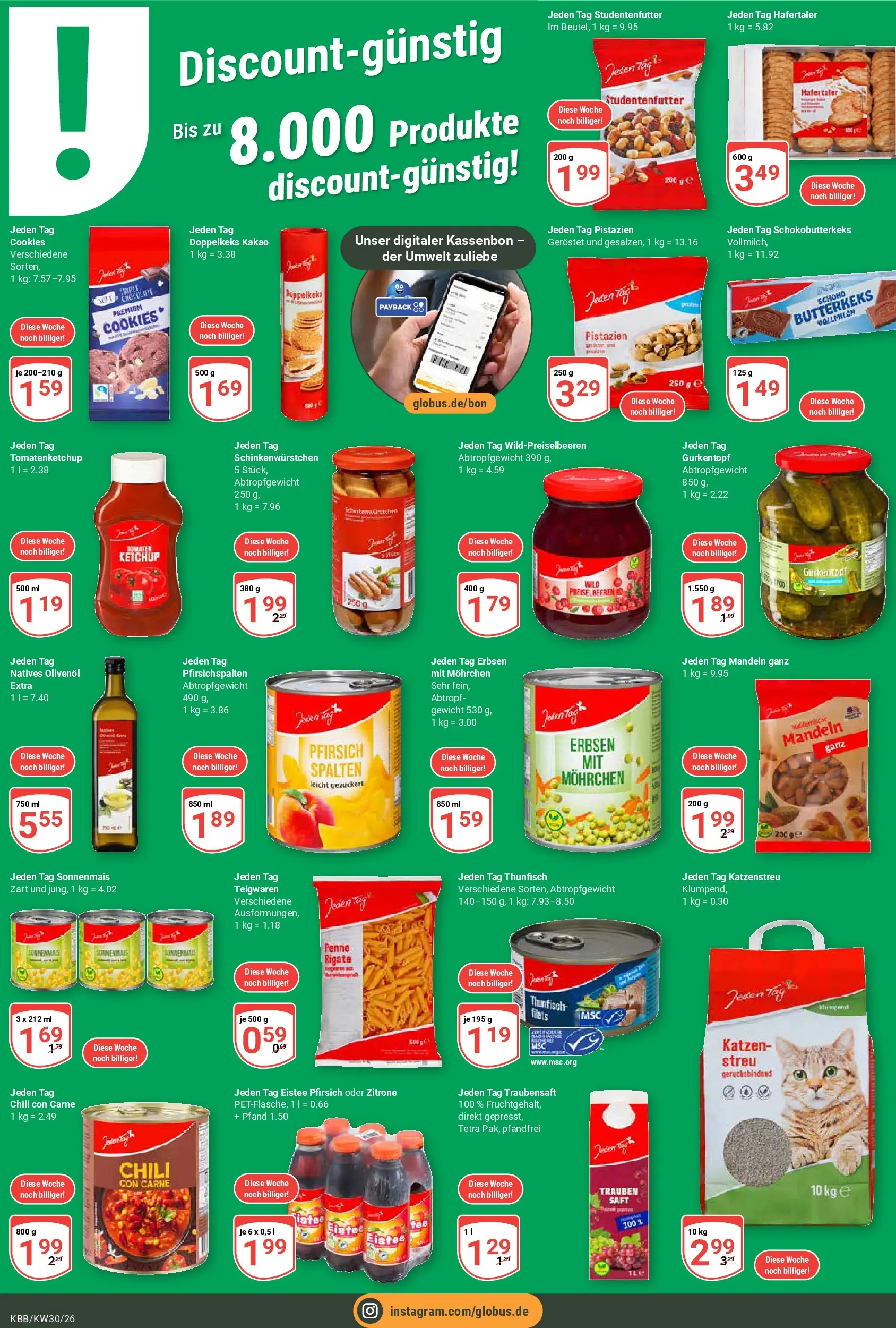 Globus Prospekt Koblenz-Bubenheim (ab 19.07.2026) » Angebote online | Seite: 6 | Produkte: Thunfisch, Olivenol, Pistazien, Saft