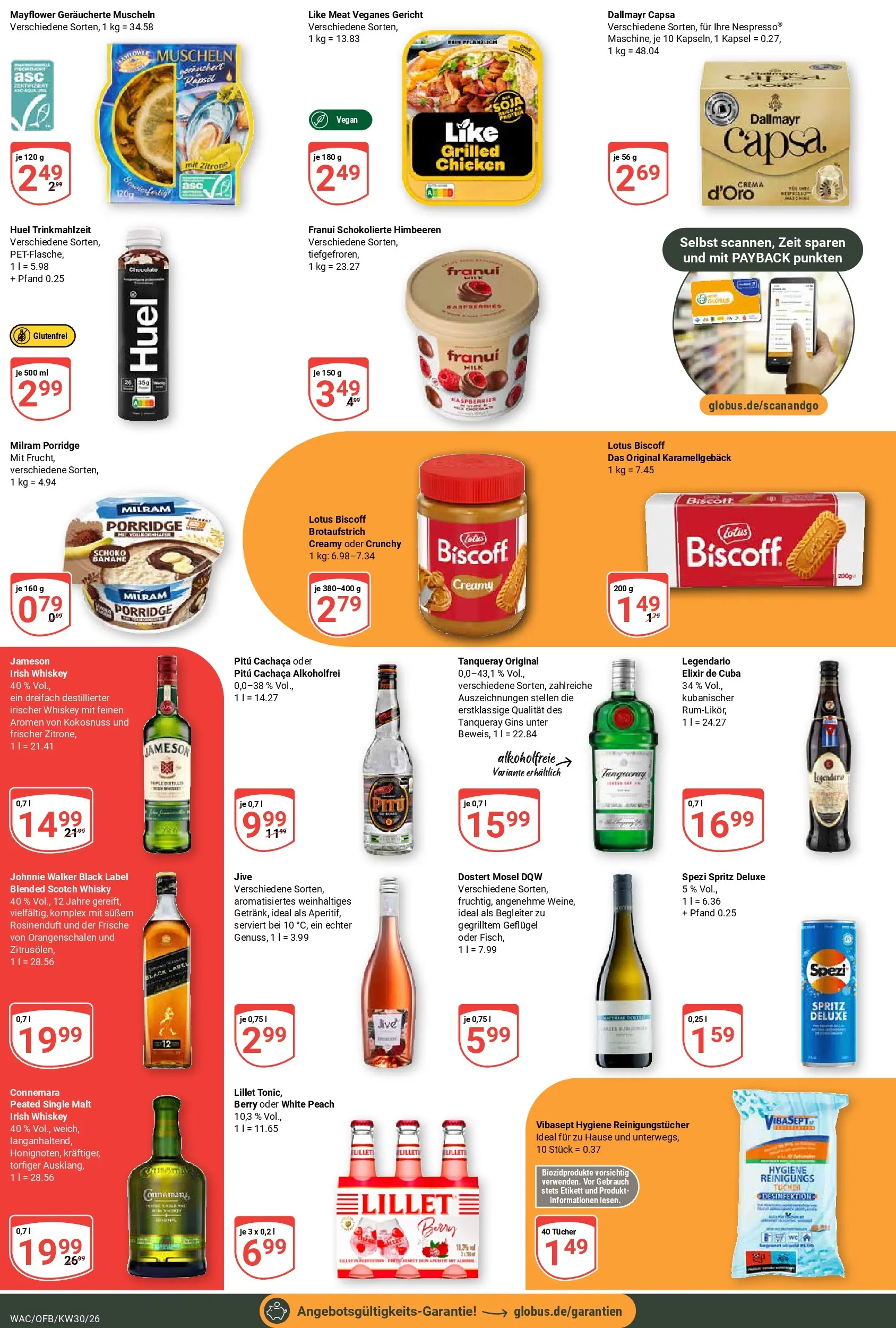 Globus Prospekt Markkleeberg (ab 20.07.2026) » Angebote online | Seite: 3 | Produkte: Jameson, Lillet, Reinigungstücher, Like meat