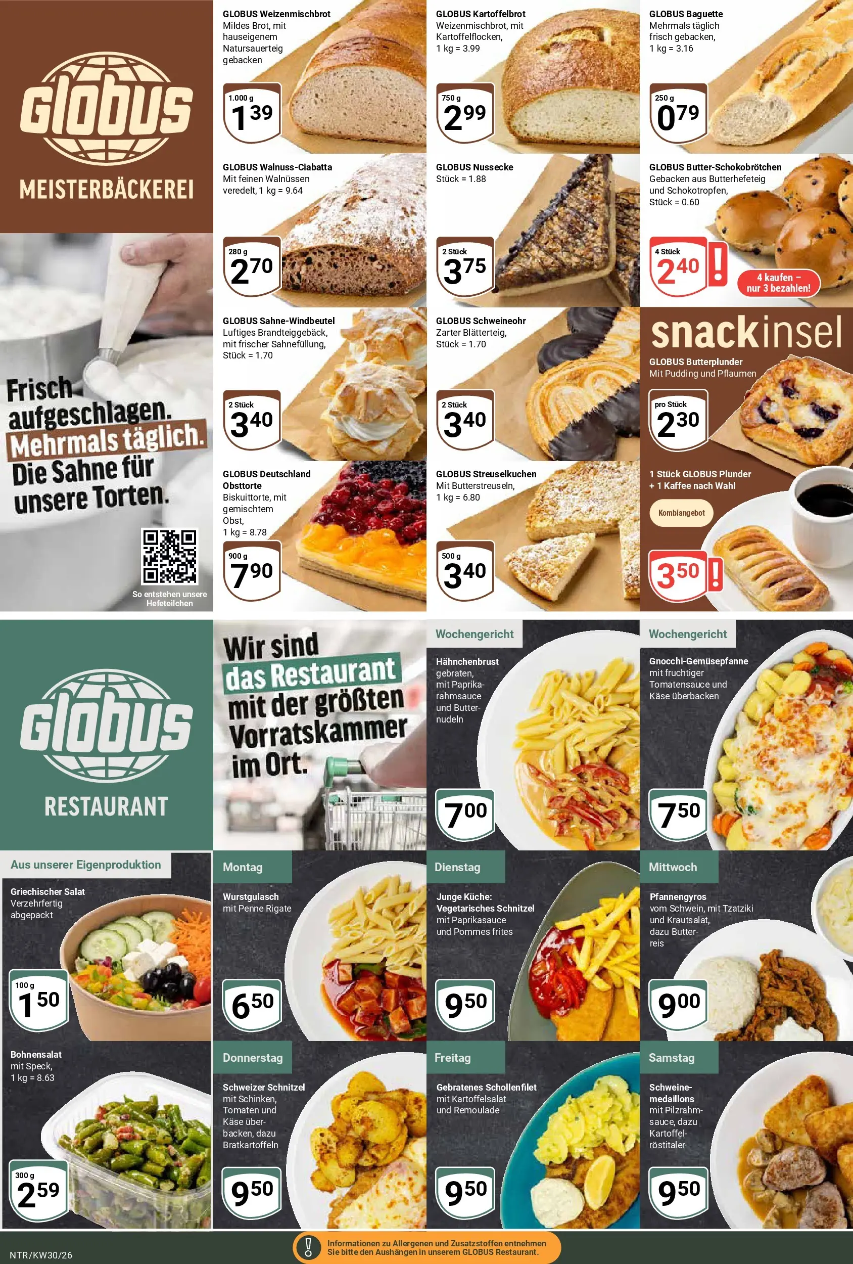 Globus Prospekt Neutraubling (ab 20.07.2026) » Angebote online | Seite: 10 | Produkte: Butter, Käse, Pudding, Salat