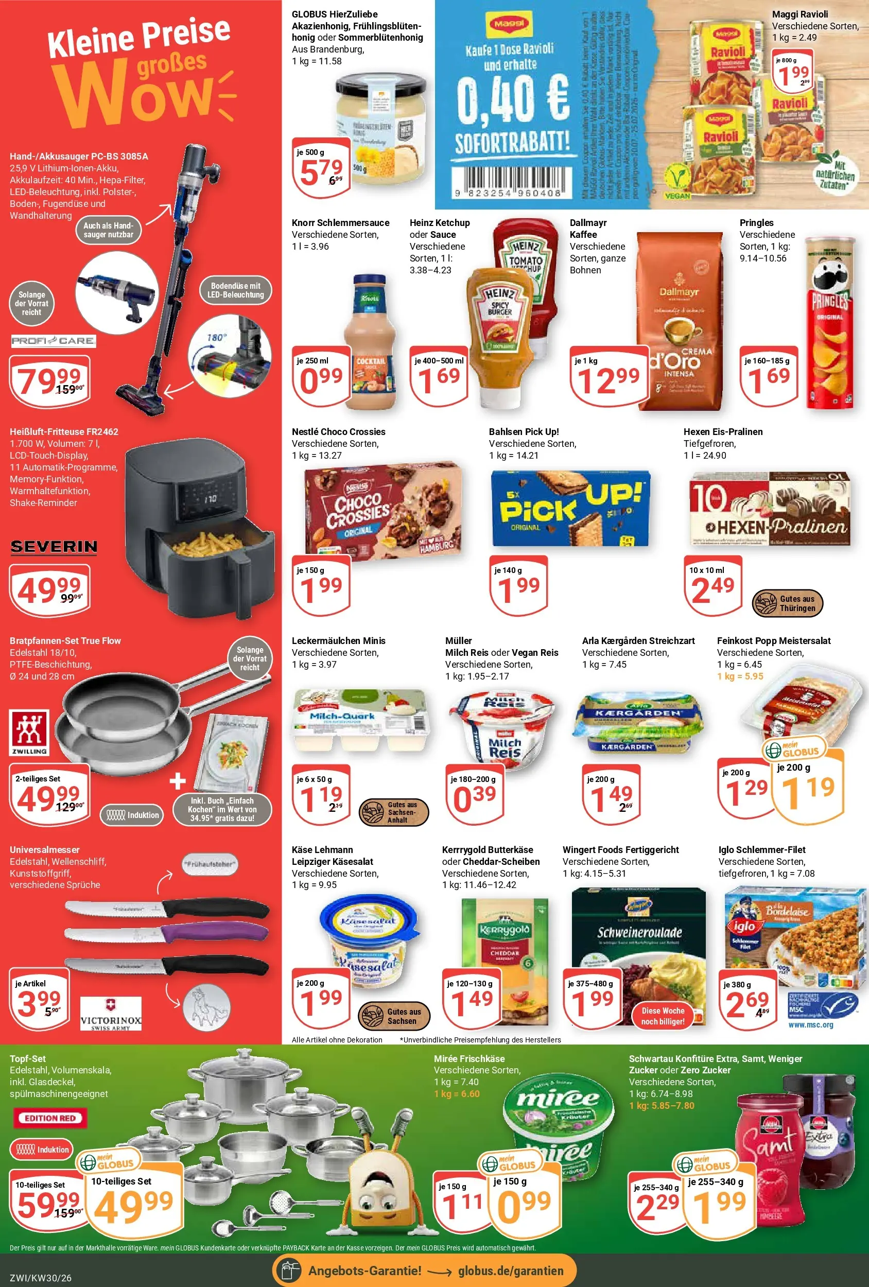 Globus Prospekt Zwickau (ab 19.07.2026) » Angebote online | Seite: 2 | Produkte: Milch, Käse, Knorr, Heißluftfritteuse