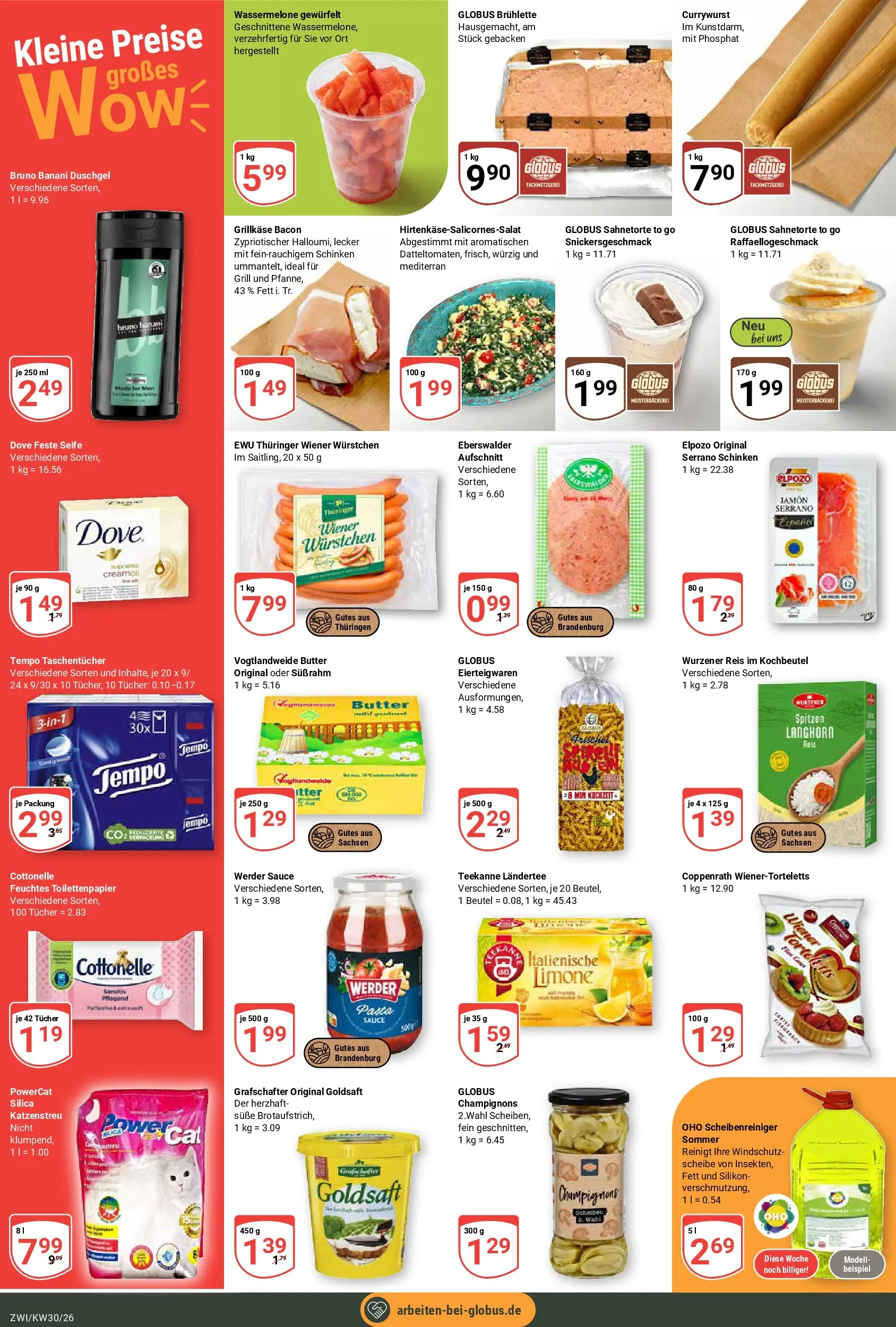 Globus Prospekt Zwickau (ab 19.07.2026) » Angebote online | Seite: 4 | Produkte: Grill, Bäckerei, Champignons, Reis