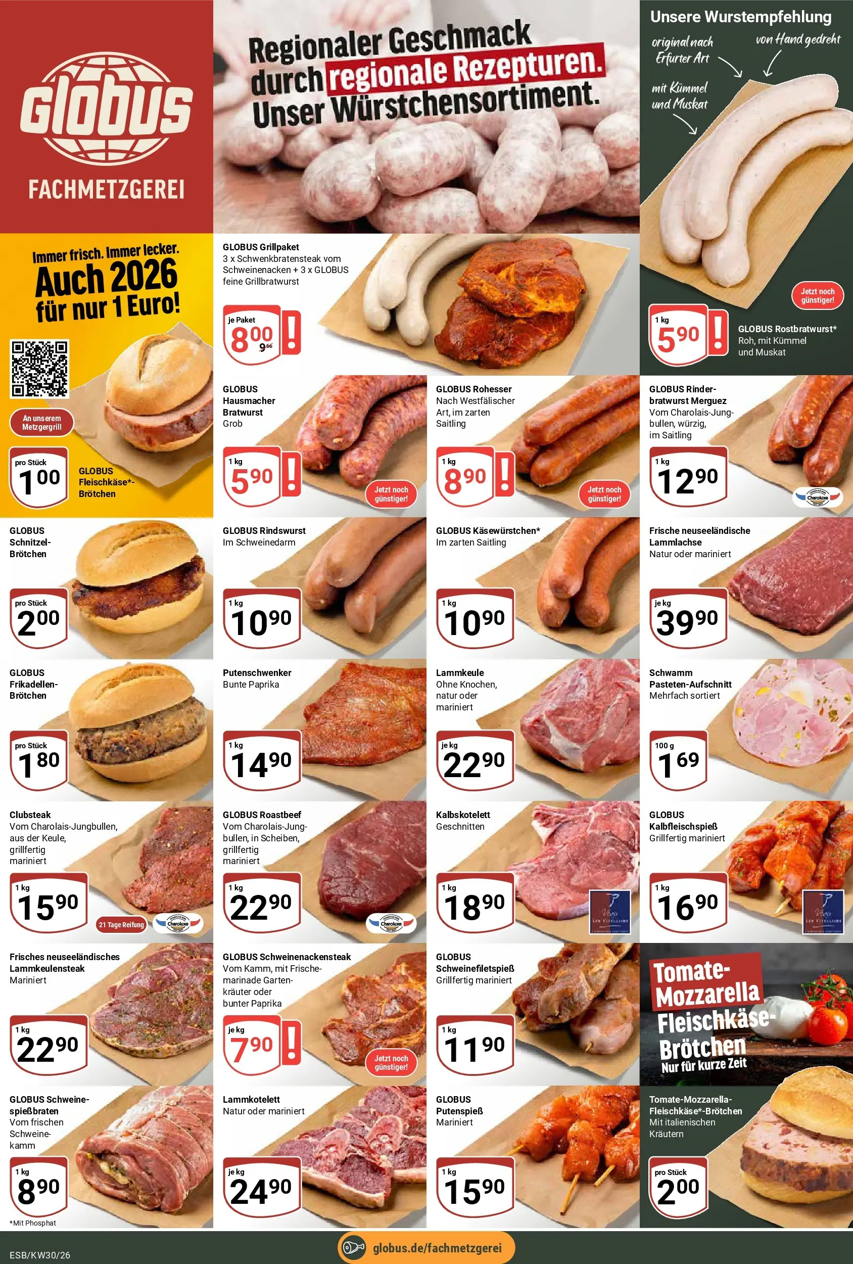 Globus Prospekt Eschborn (ab 20.07.2026) » Angebote online | Seite: 7 | Produkte: Bratwurst, Schweinenacken, Schnitzel, Paprika