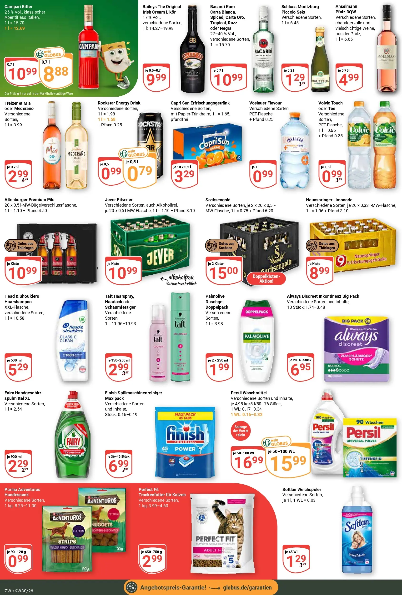 Globus Prospekt Zwickau (ab 19.07.2026) » Angebote online | Seite: 6 | Produkte: Rockstar energy, Energy, Likör, Campari