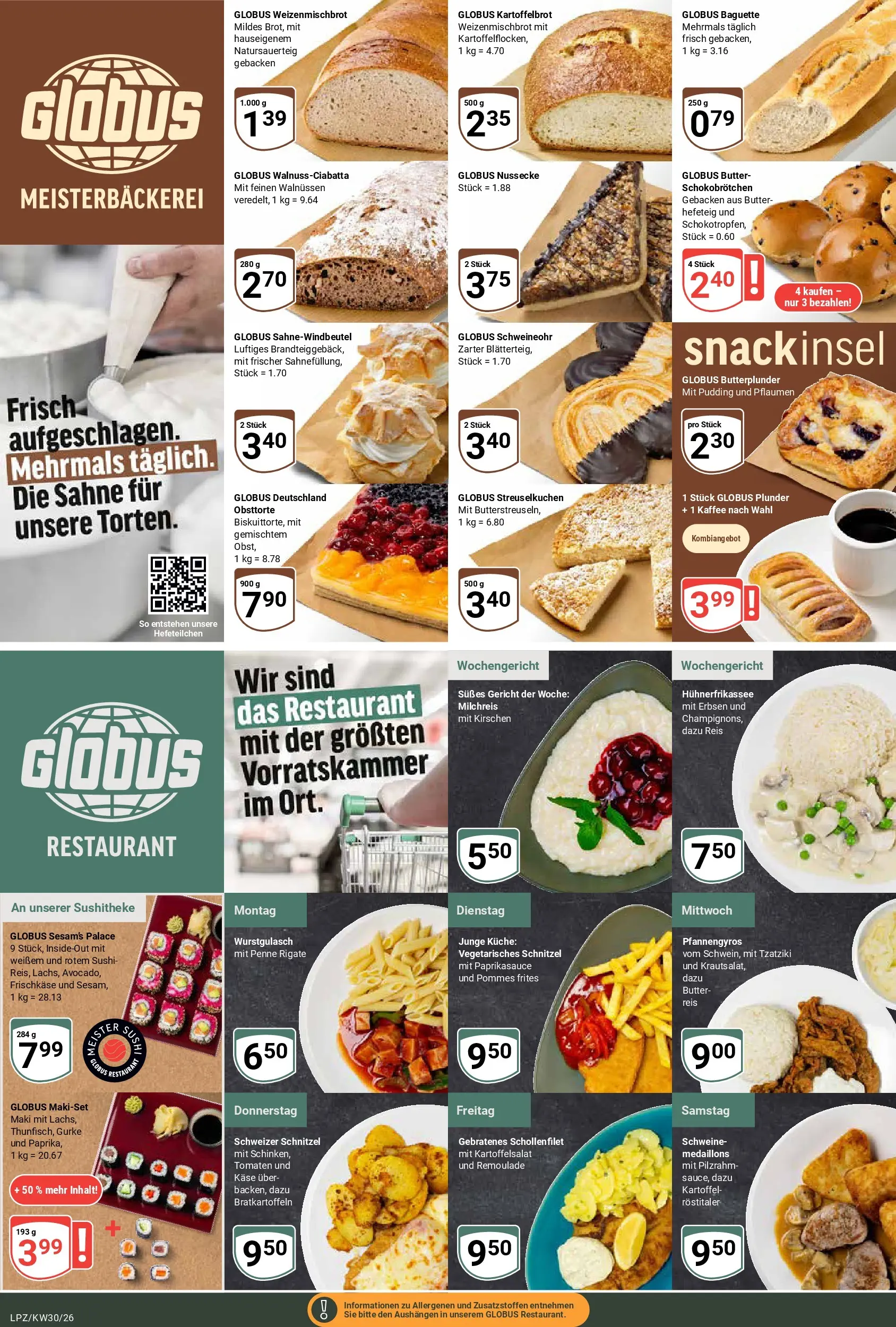 Globus Prospekt Leipzig (ab 20.07.2026) » Angebote online | Seite: 7 | Produkte: Käse, Pommes frites, Schnitzel, Frischkase