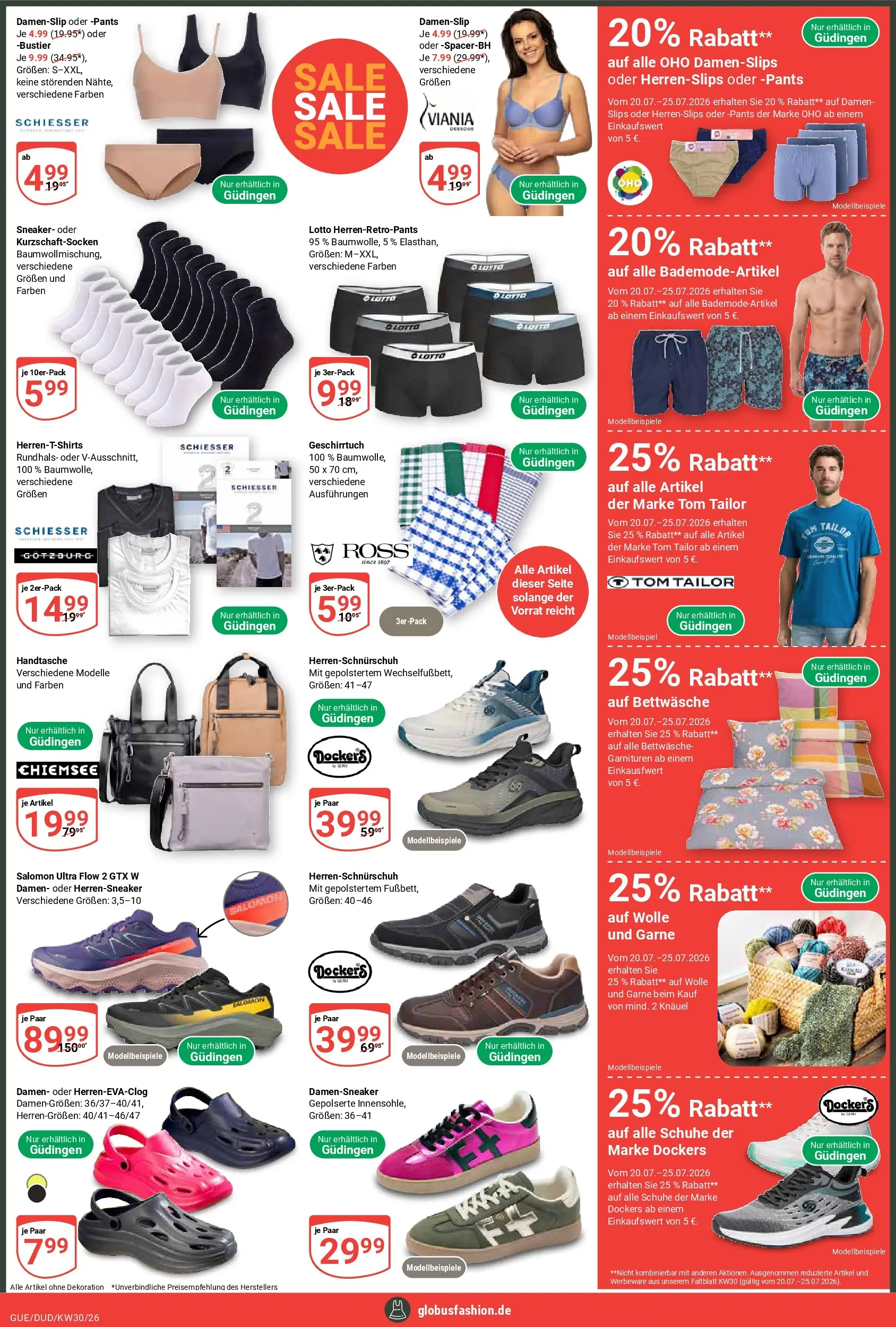 Globus Prospekt Saarbrücken-Dudweiler (ab 20.07.2026) » Angebote online | Seite: 2 | Produkte: Dessous, Bettwäsche, Handtasche