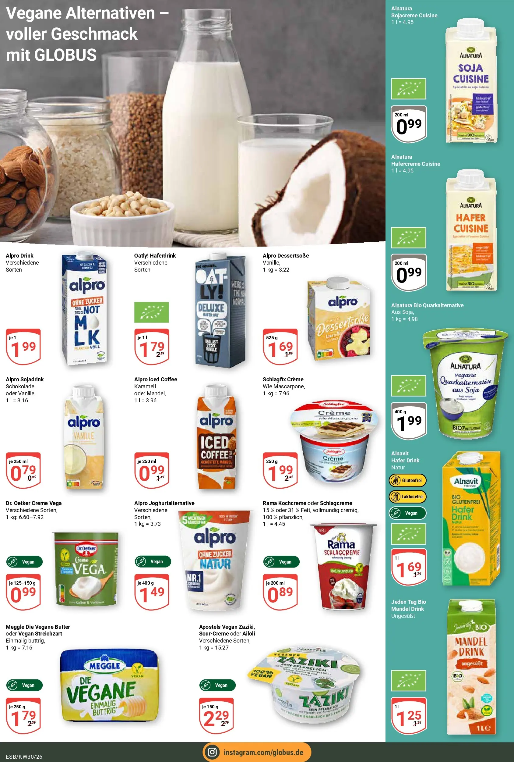 Globus Prospekt Eschborn (ab 20.07.2026) » Angebote online | Seite: 10 | Produkte: Joghurt, Schokolade, Creme, Haferdrink