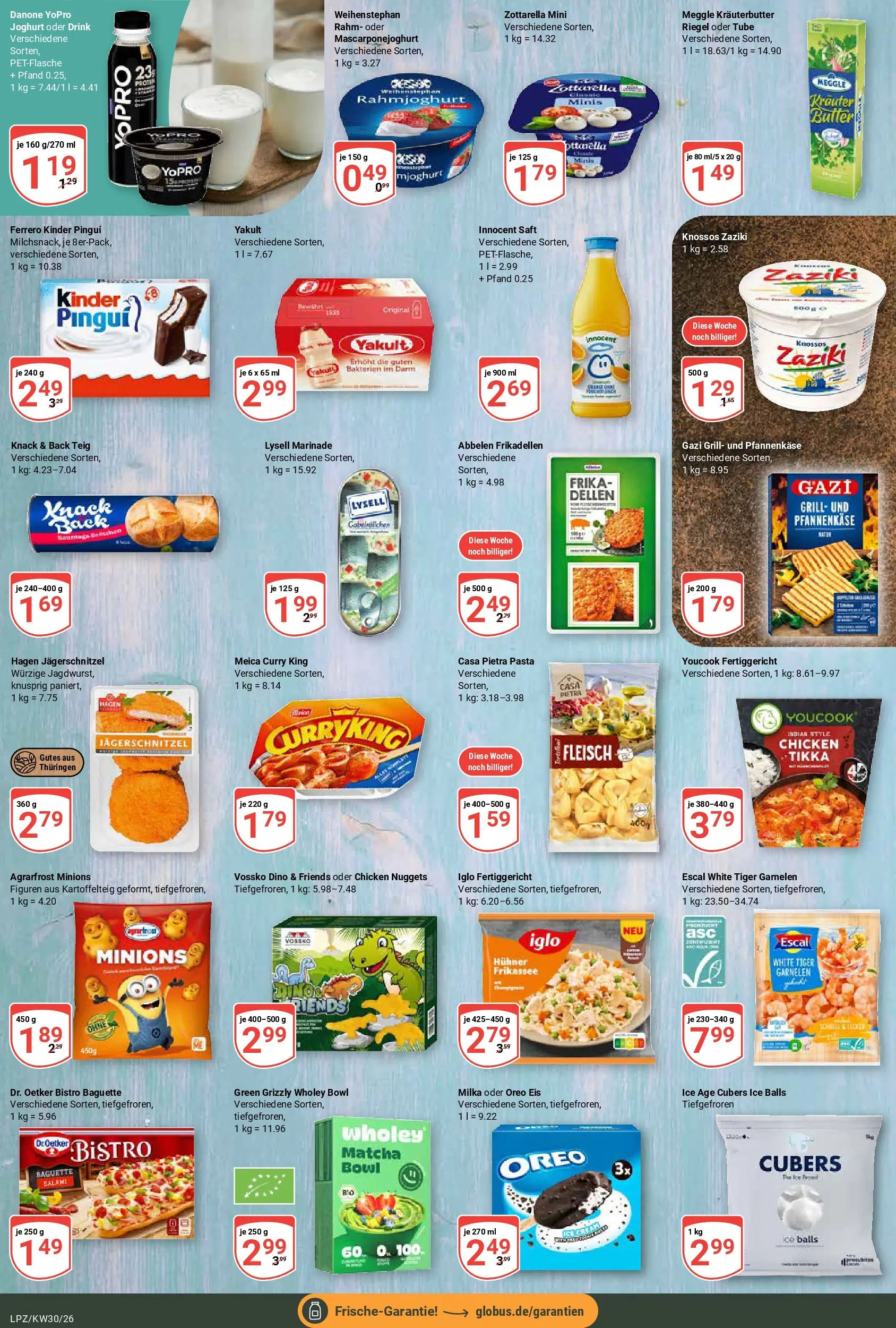 Globus Prospekt Leipzig (ab 20.07.2026) » Angebote online | Seite: 10 | Produkte: Garnelen, Milka, Salami, Fleisch