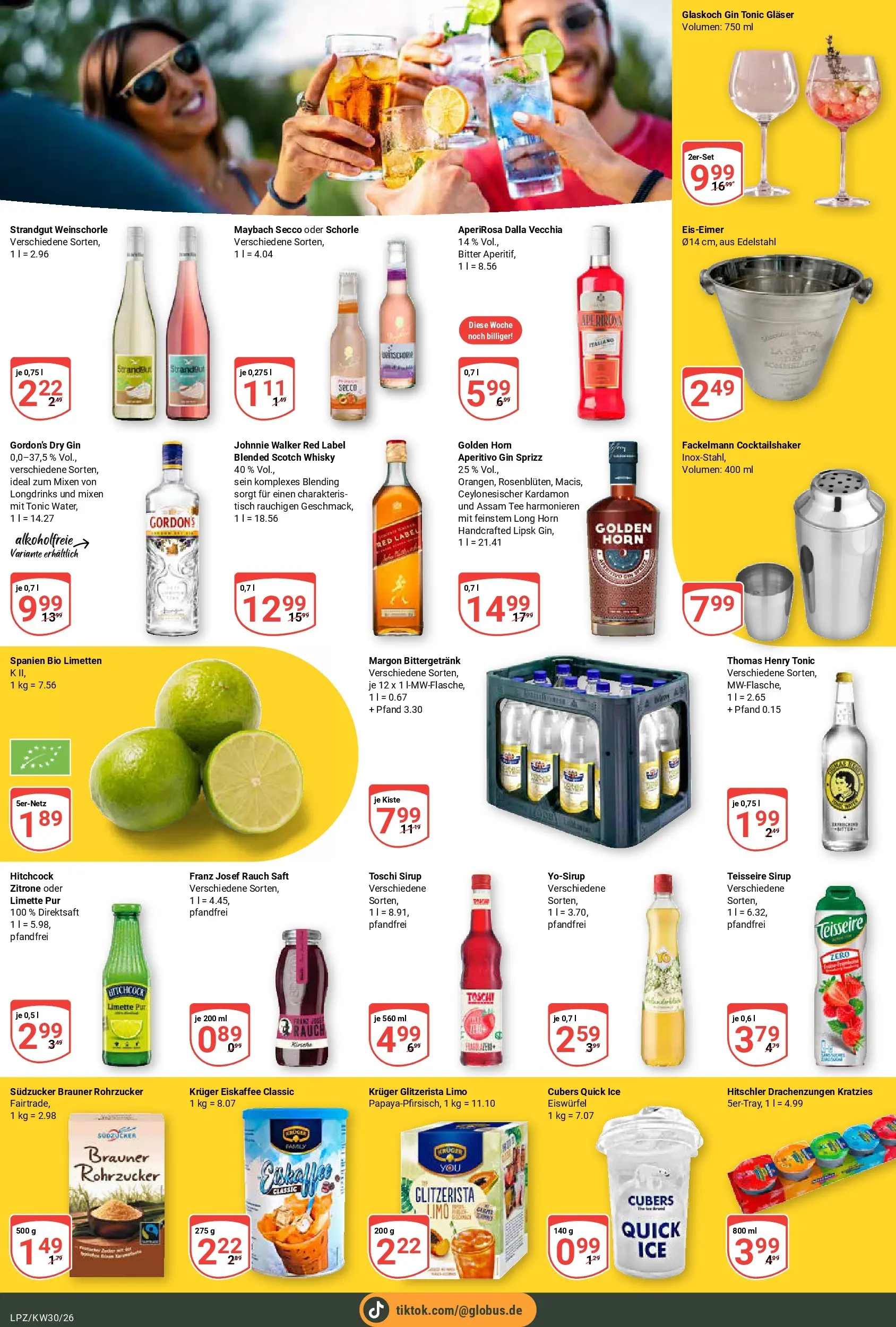 Globus Prospekt Leipzig (ab 20.07.2026) » Angebote online | Seite: 17 | Produkte: Whisky, Limetten, Tisch, Saft