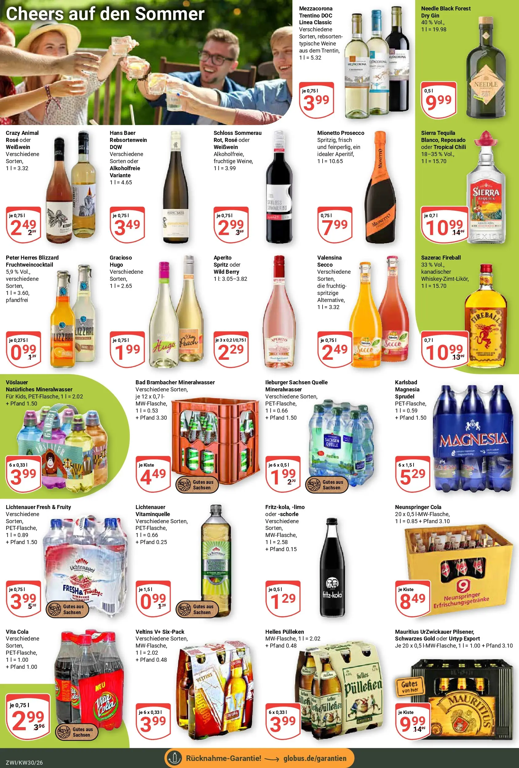 Globus Prospekt Zwickau (ab 19.07.2026) » Angebote online | Seite: 19 | Produkte: Mineralwasser, Chili, Gin, Veltins