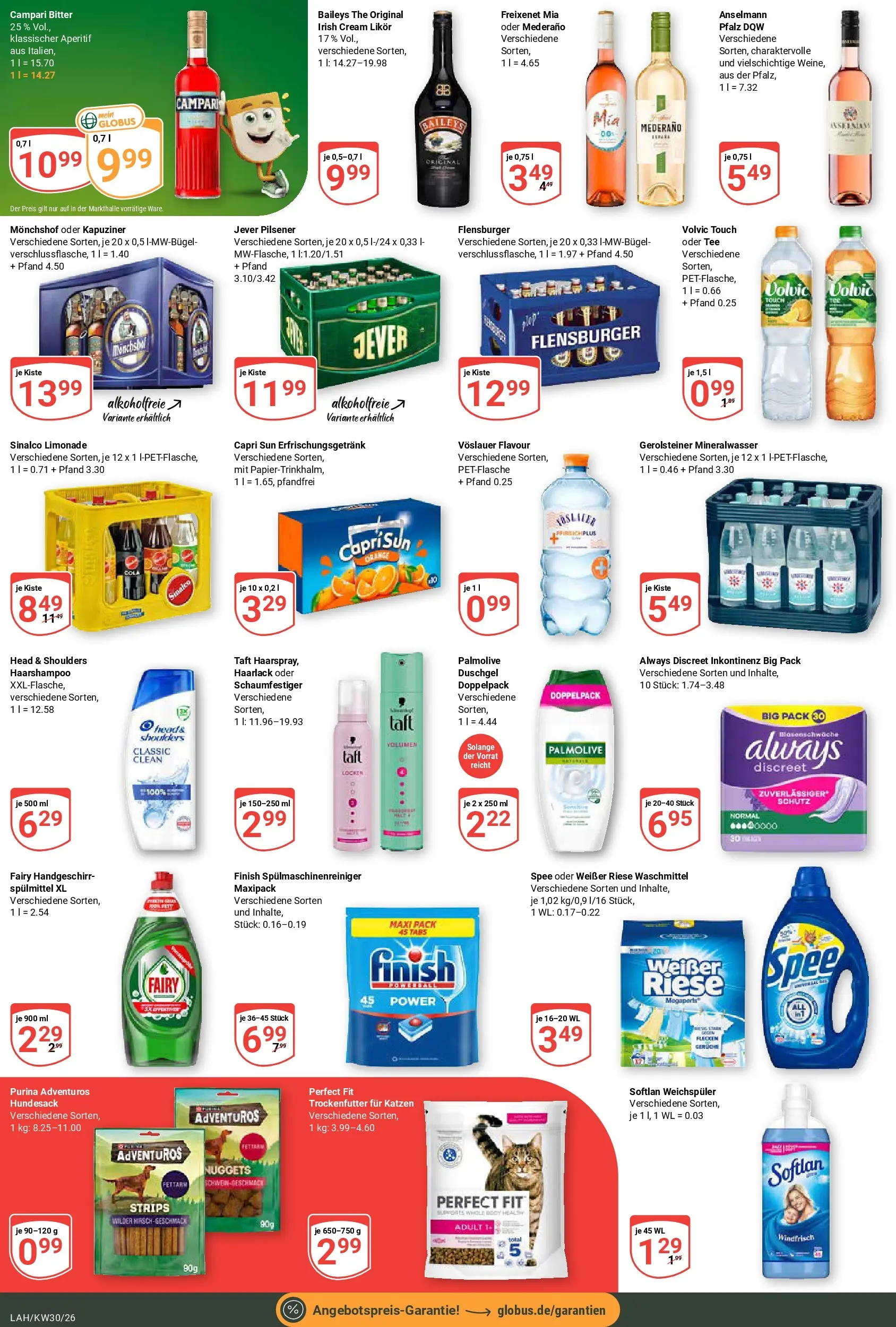 Globus Prospekt Lahnstein (ab 20.07.2026) » Angebote online | Seite: 4 | Produkte: Capri sun, Duschgel, Waschmittel, Baileys