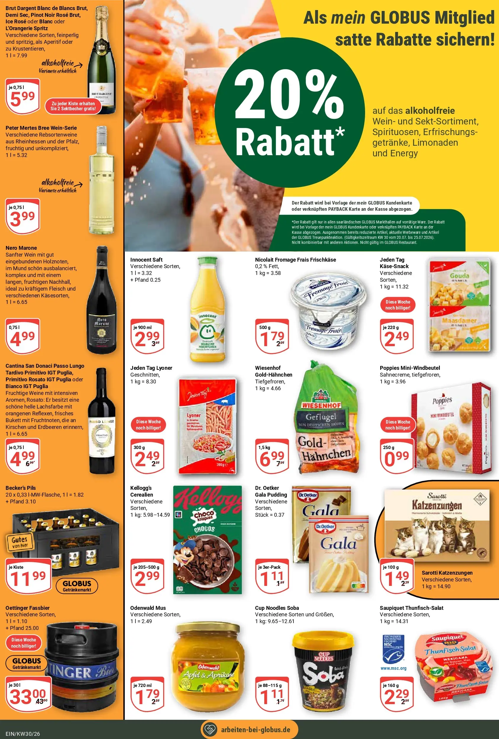 Globus Prospekt Homburg-Einöd (ab 20.07.2026) » Angebote online | Seite: 7 | Produkte: Energy, Bree, Wein, Frischkase
