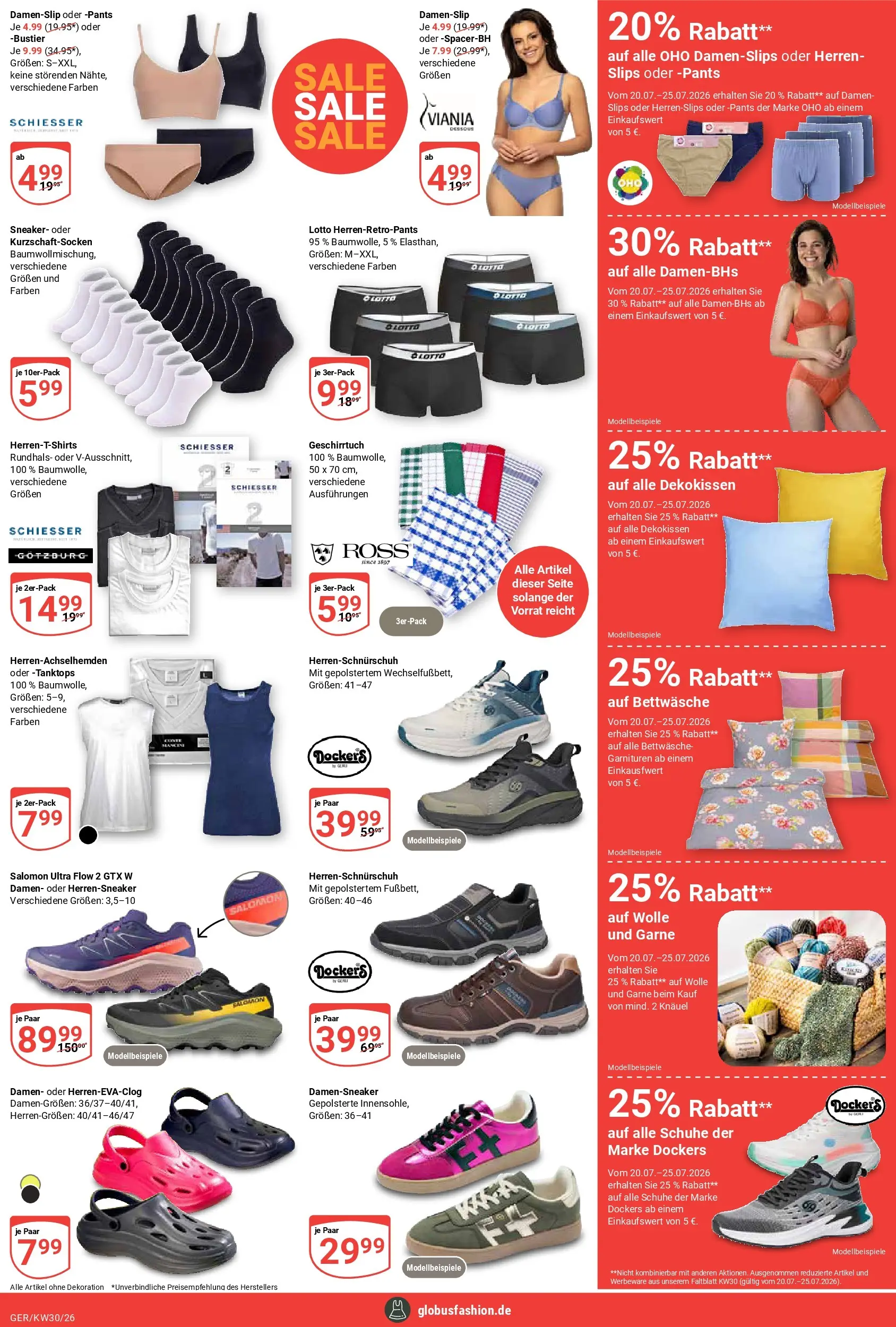 Globus Prospekt Gera (ab 20.07.2026) » Angebote online | Seite: 23 | Produkte: Dessous, Bettwäsche