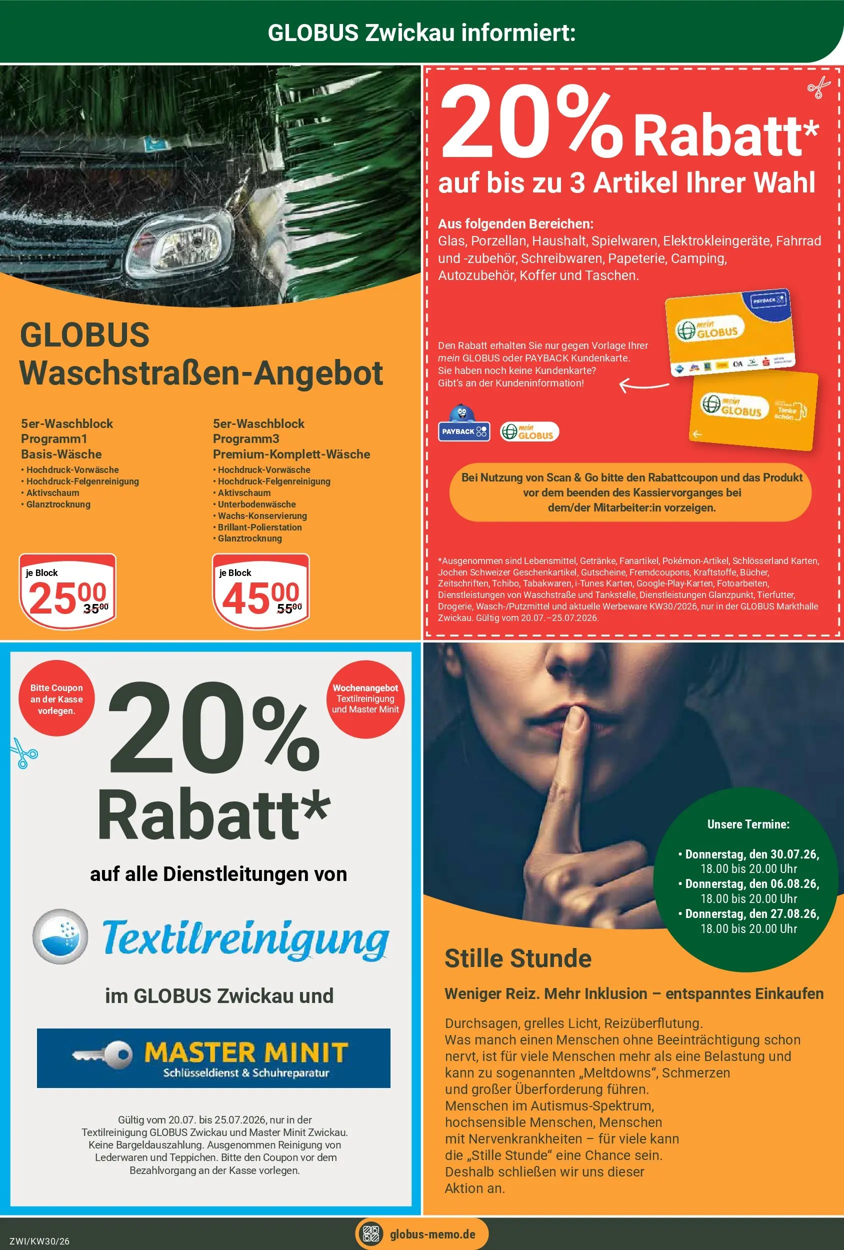 Globus Prospekt Zwickau (ab 19.07.2026) » Angebote online | Seite: 30 | Produkte: Koffer, Uhr