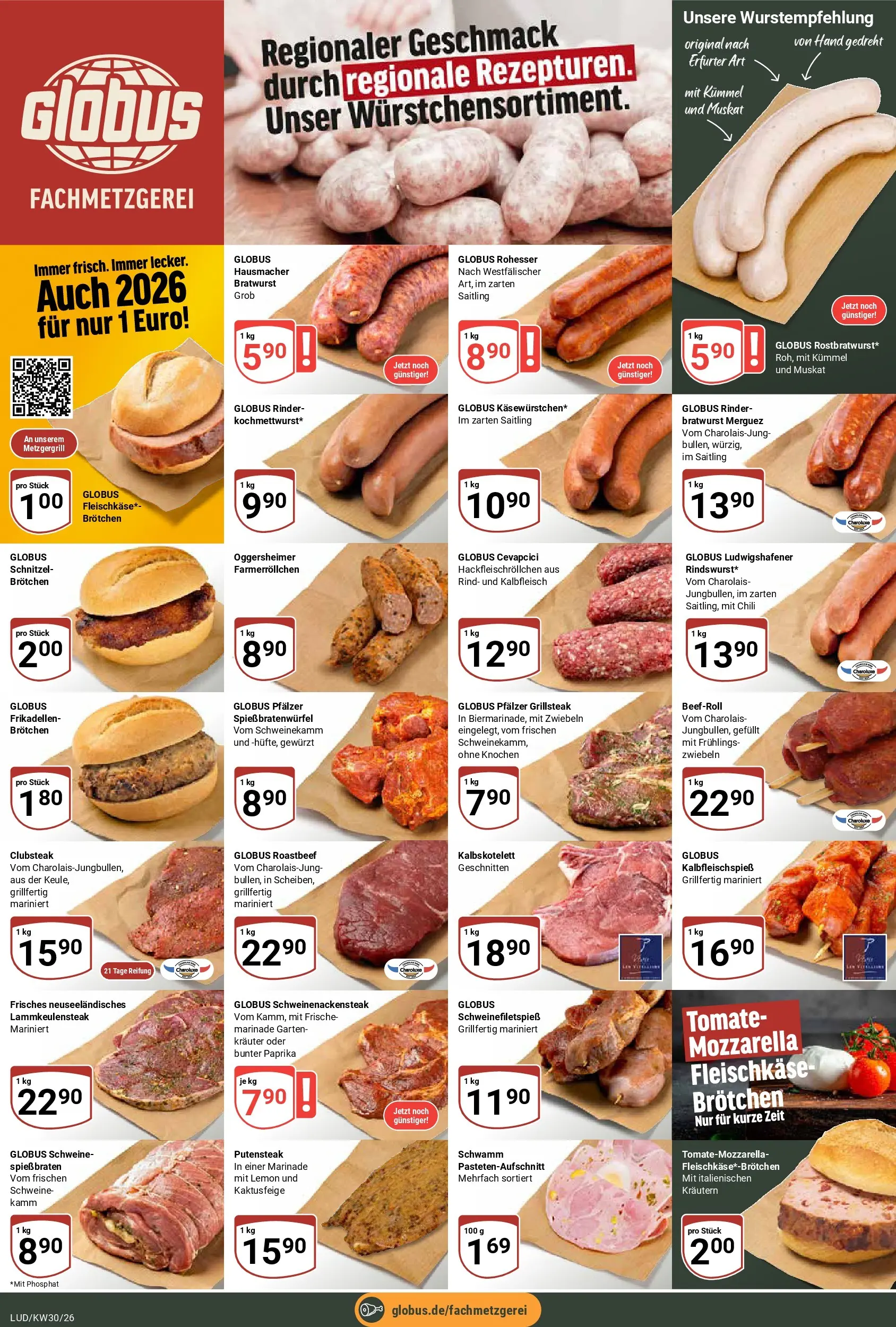 Globus Prospekt Ludwigshafen-Oggersheim (ab 20.07.2026) » Angebote online | Seite: 7 | Produkte: Mozzarella, Schnitzel, Paprika, Chili